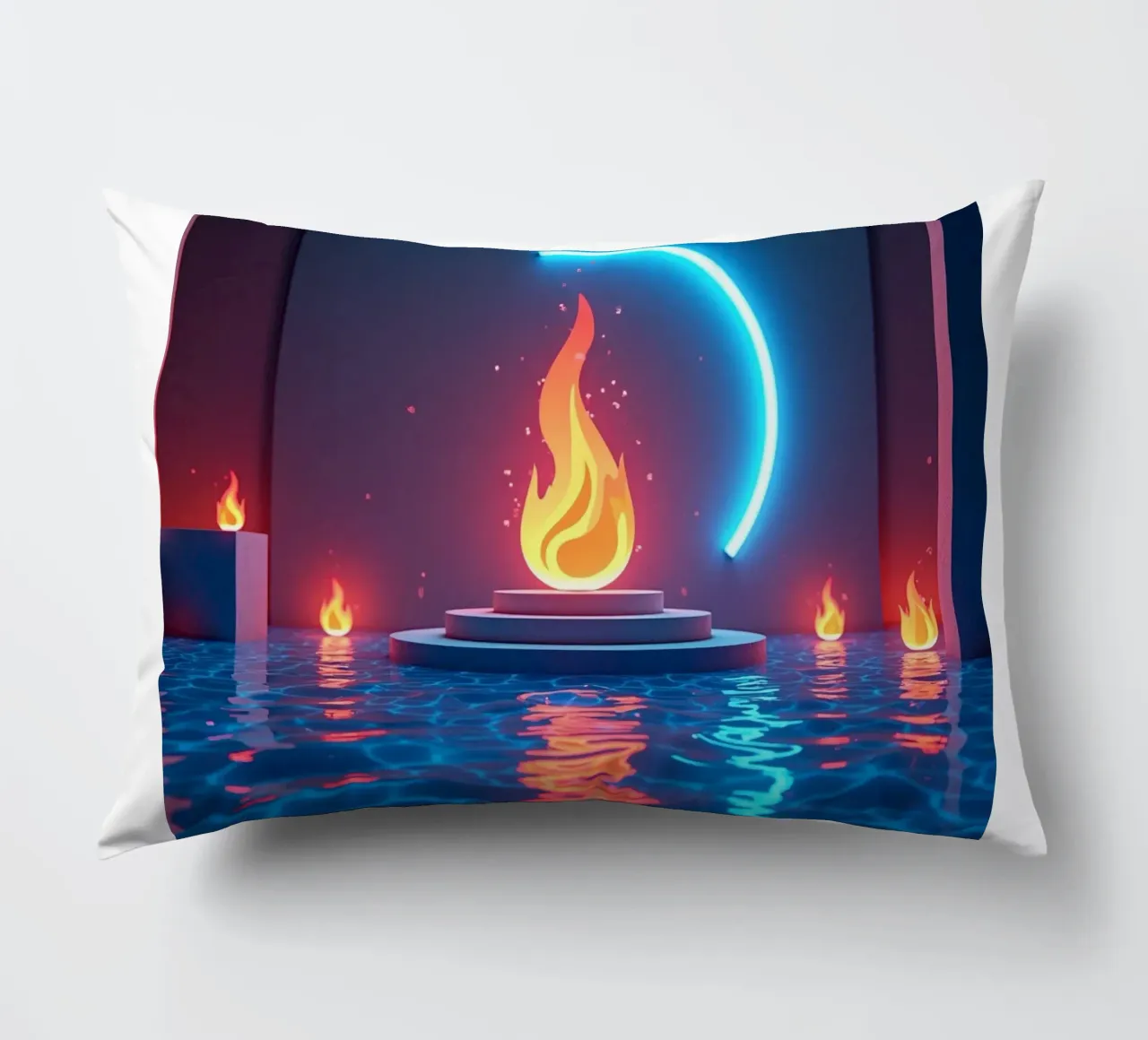 Fuoco e acqua cuscino da CASTILO