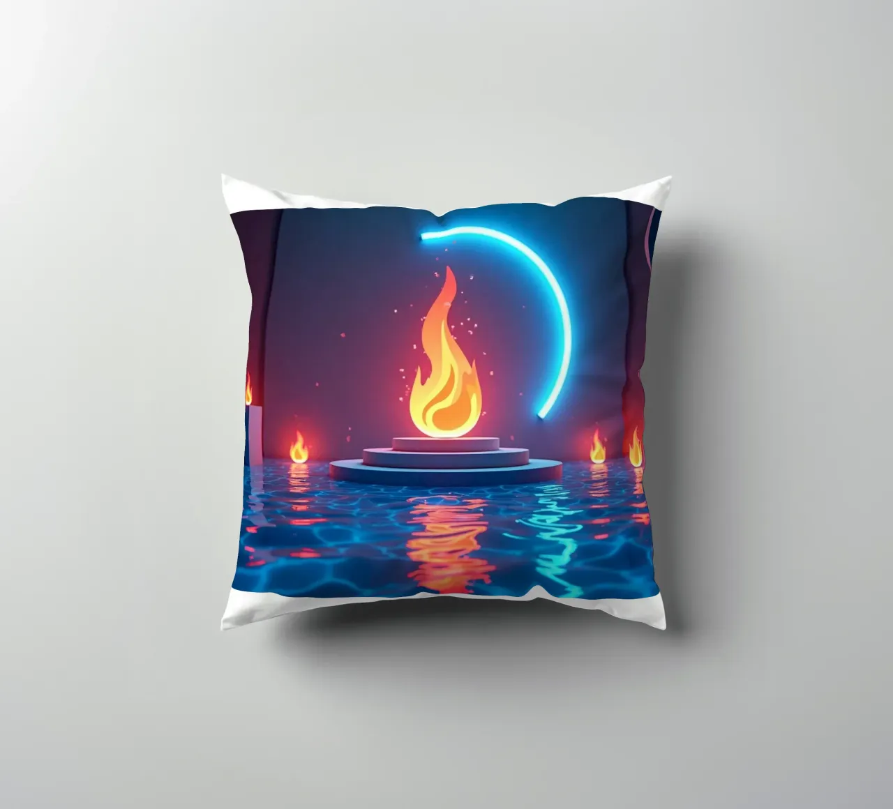 Fuoco e acqua cuscino da CASTILO