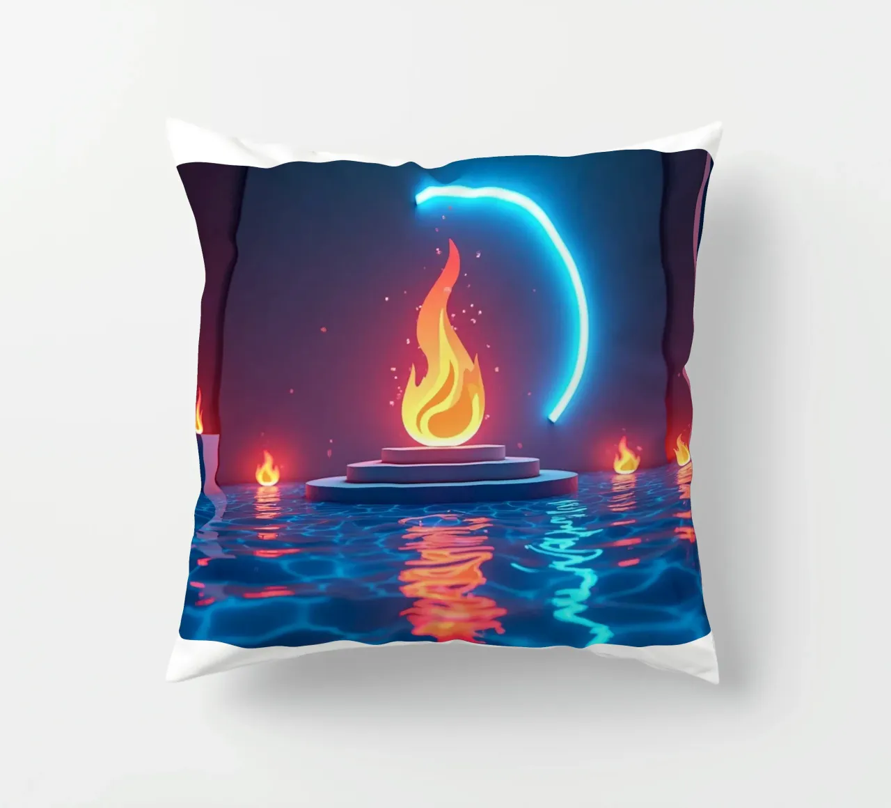 Fuoco e acqua cuscino da CASTILO