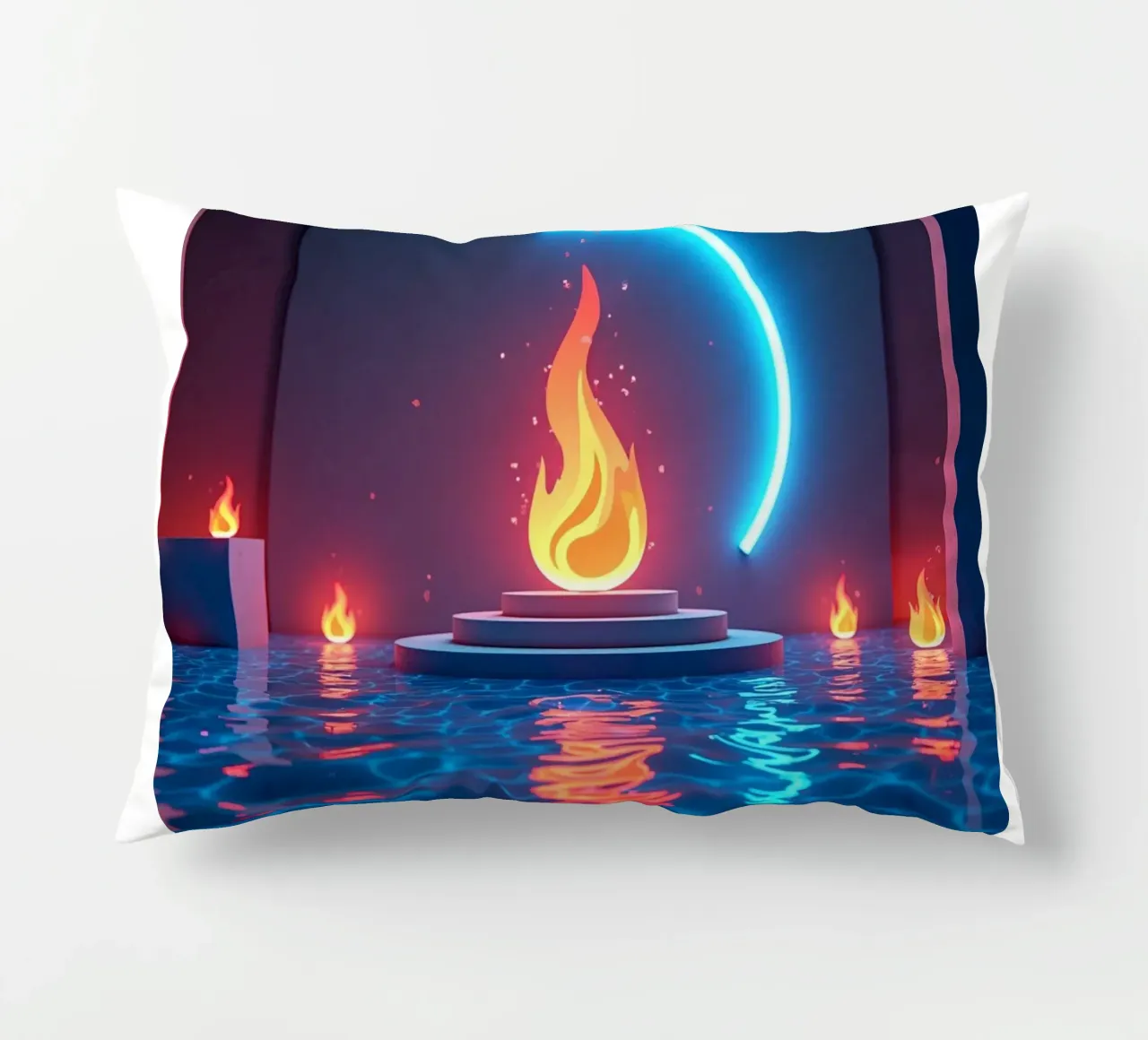 Fuoco e acqua cuscino da CASTILO