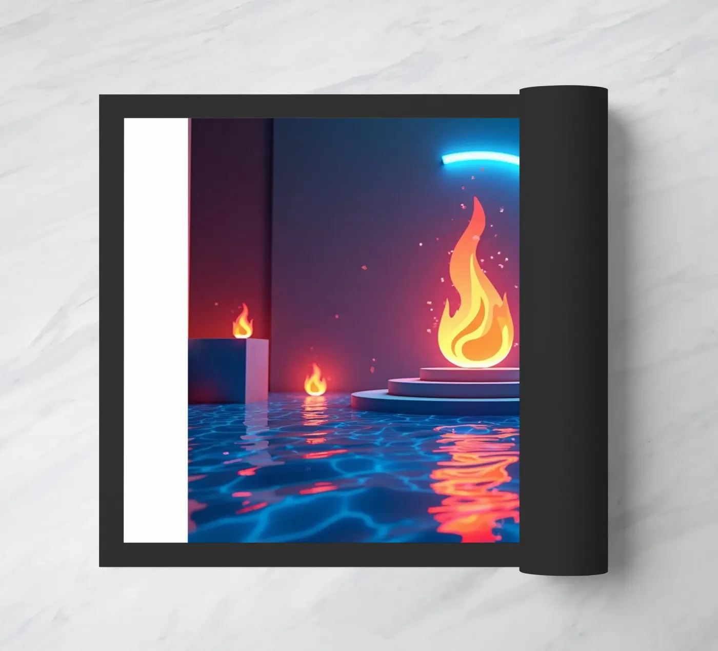 Fire and water Fußmatte von CASTILO