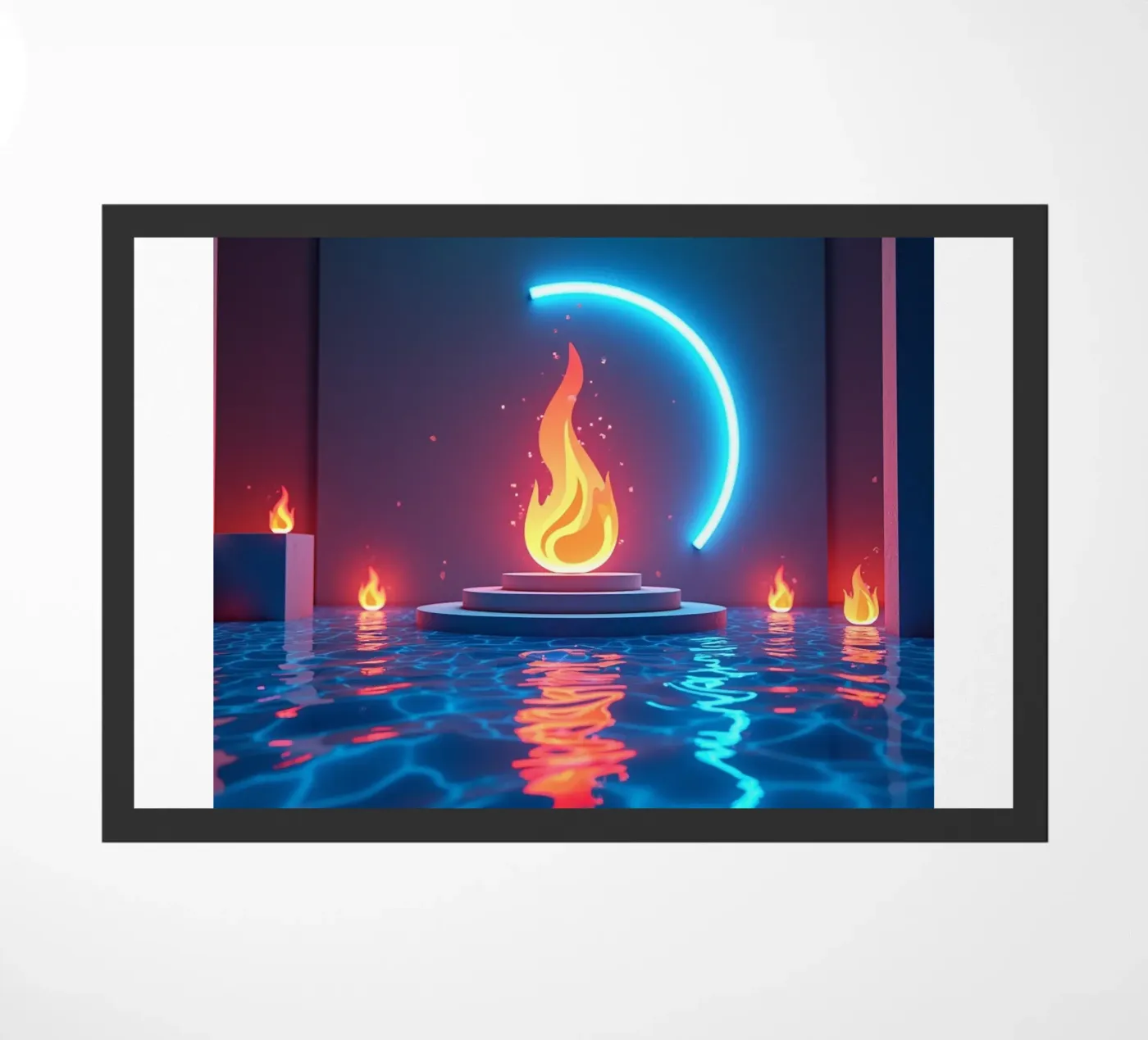 Fire and water Fußmatte von CASTILO