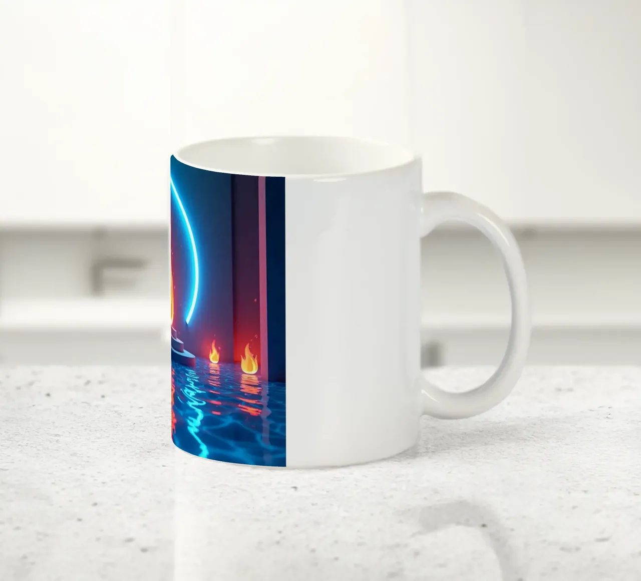 Fuoco e acqua tazza in ceramica da CASTILO