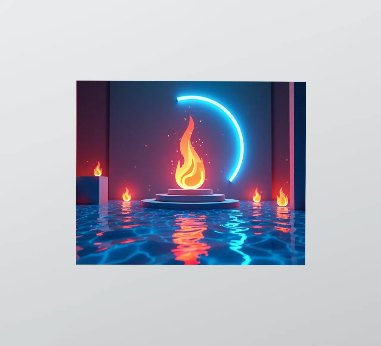 Fuoco e acqua adesivo da CASTILO