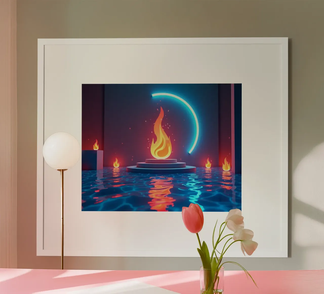 Vuur en water poster van CASTILO