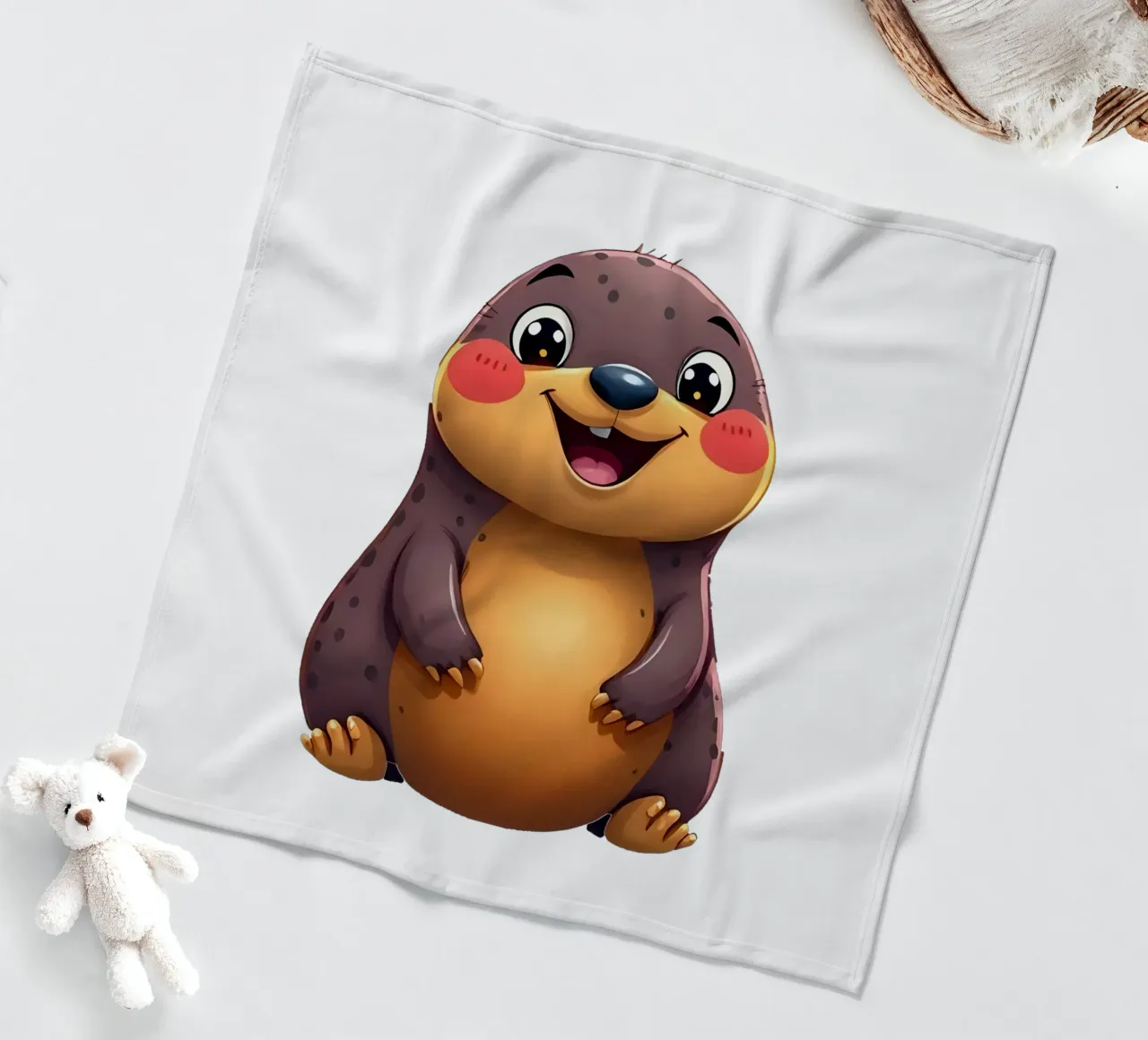 Mol_2a fleecedeken van Tierisch bunt by LK