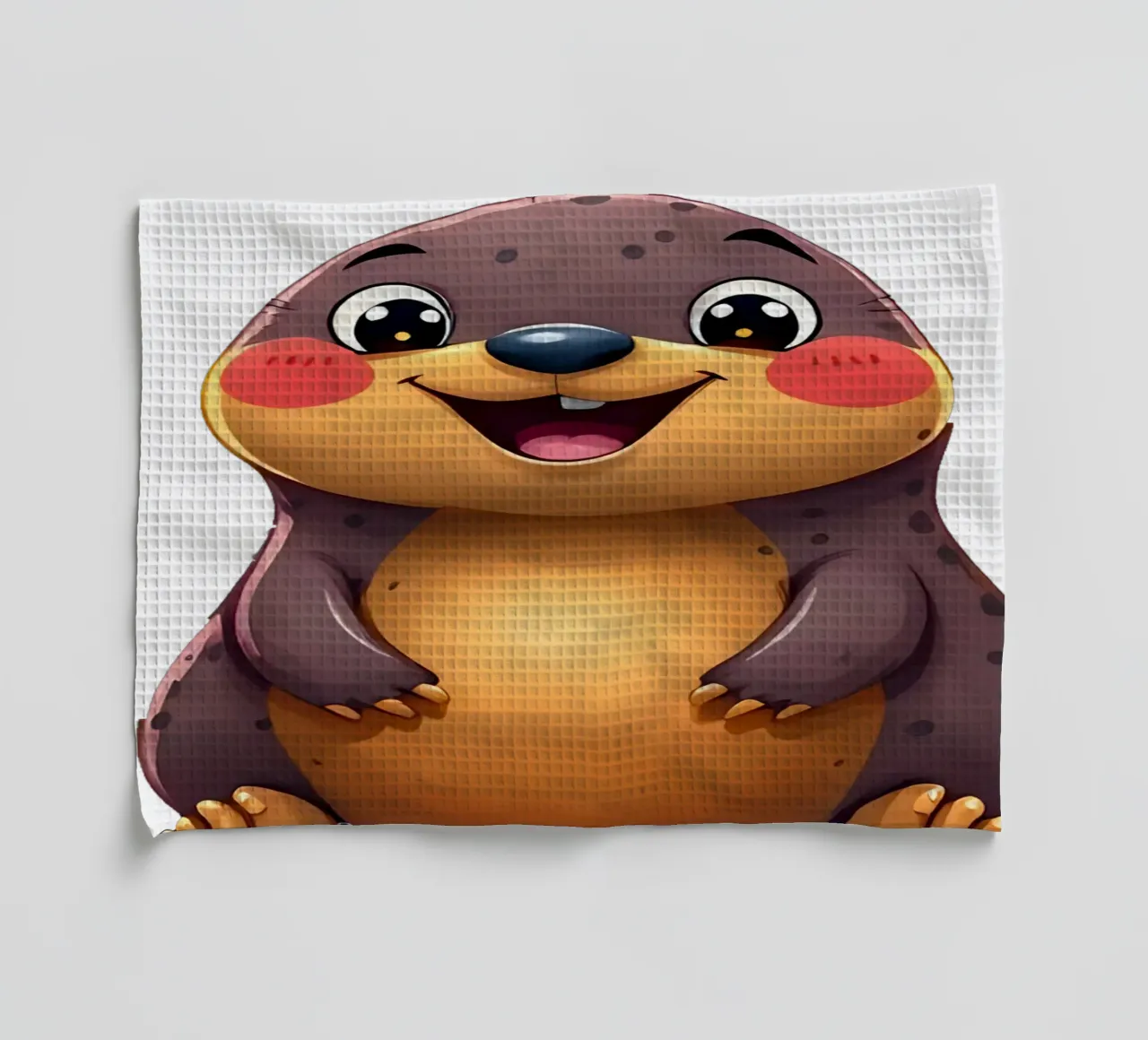 Mole_2a tea towel by Tierisch bunt by LK