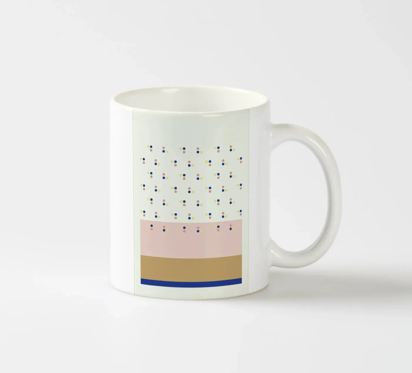 Dotsblue ceramic mug by 170QM