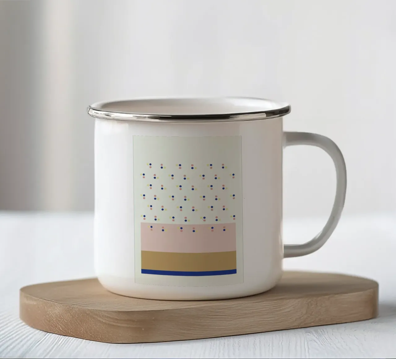 Dotsblue tazza in smalto da 170QM
