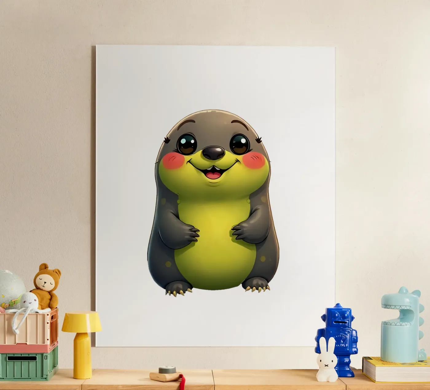 Mol_3a acryl van Tierisch bunt by LK