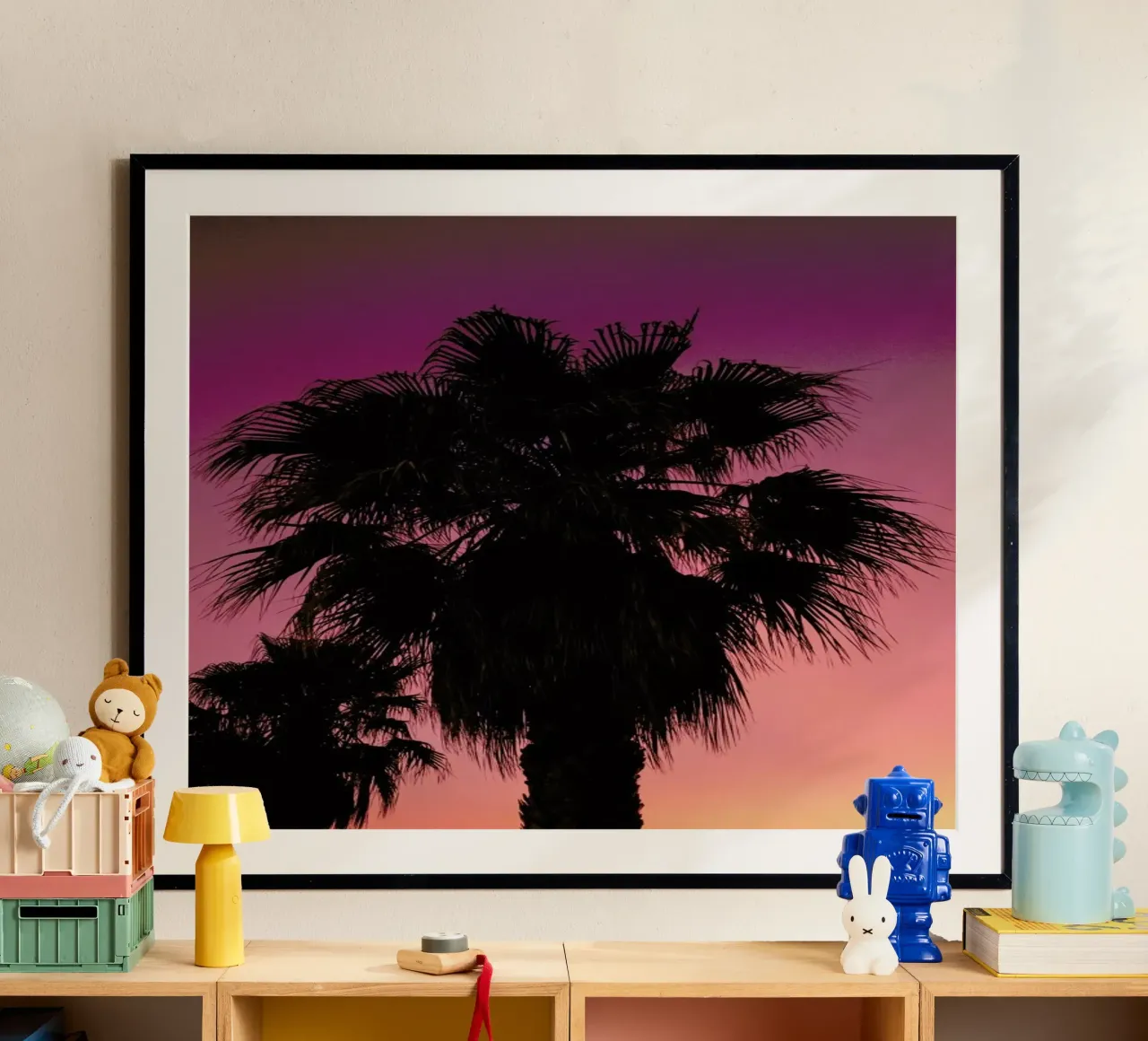 Palms at Sundown carta hahnemühle da Sebastian Hilgetag