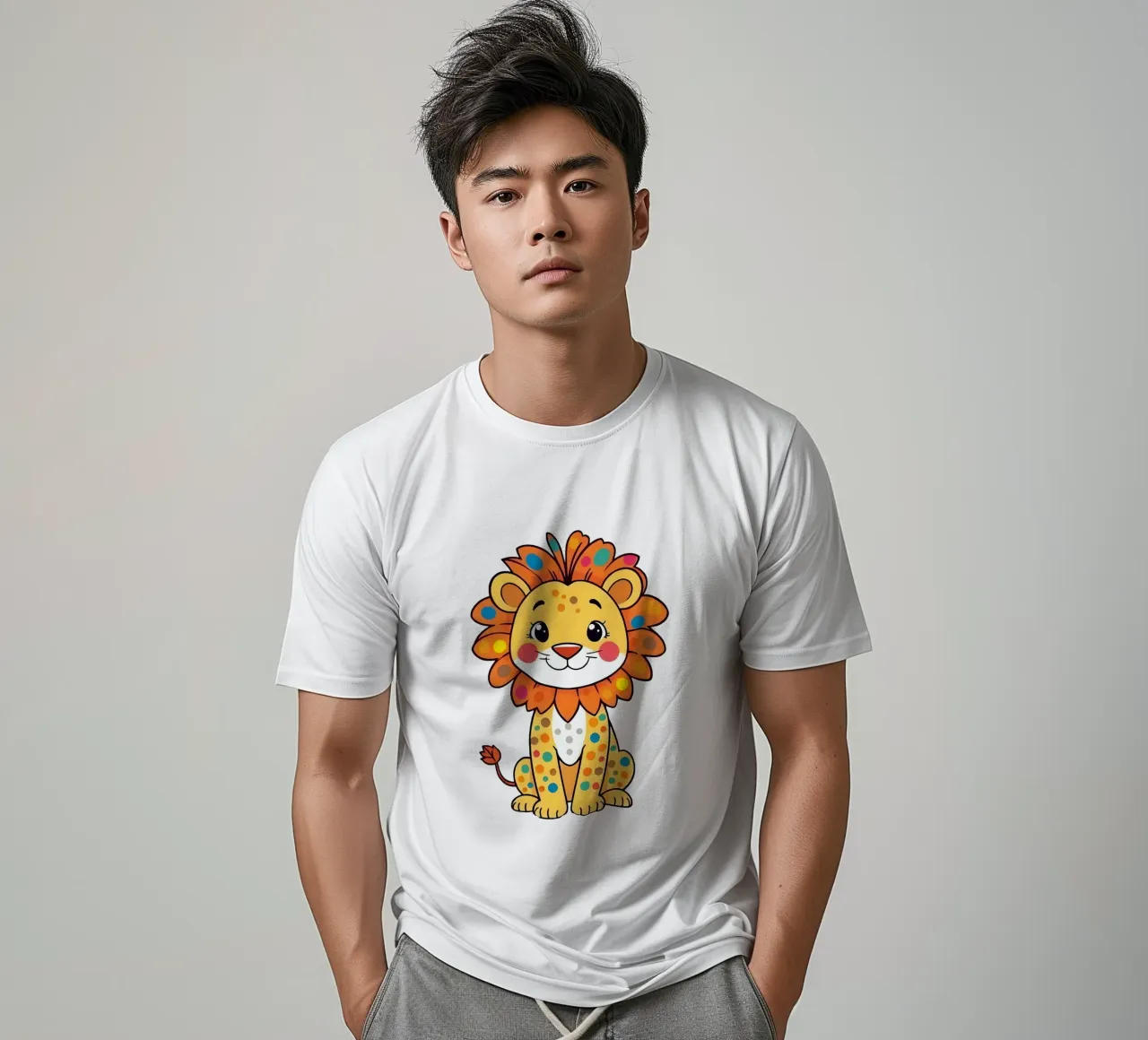 Leone_1a t-shirt da Tierisch bunt by LK
