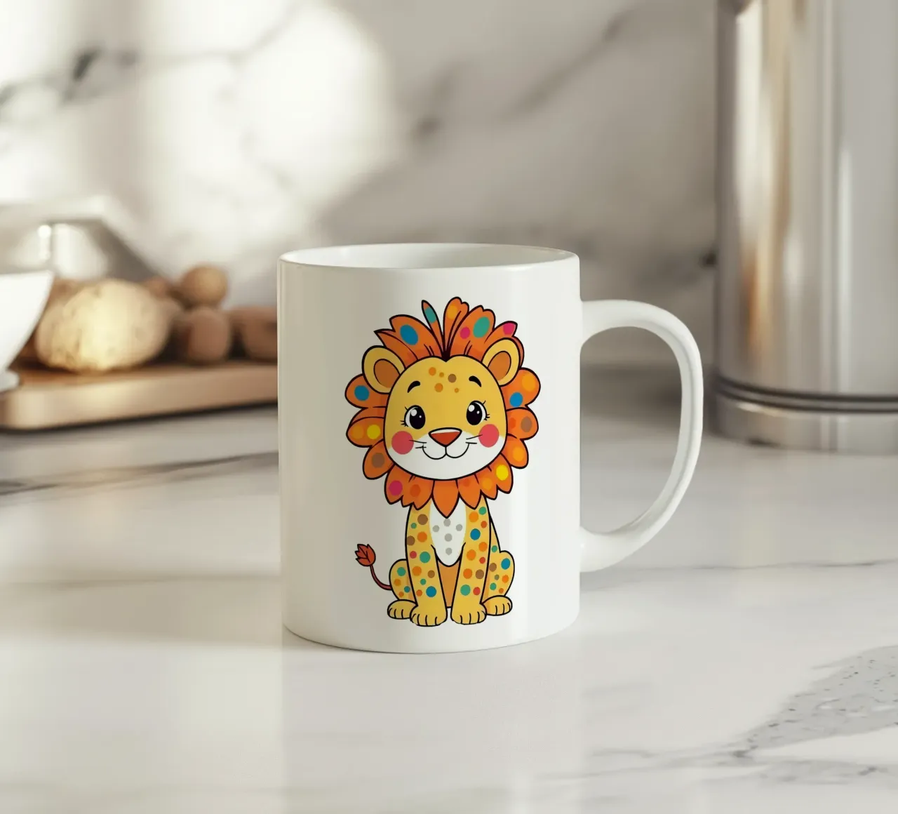 Leone_1a tazza in ceramica da Tierisch bunt by LK