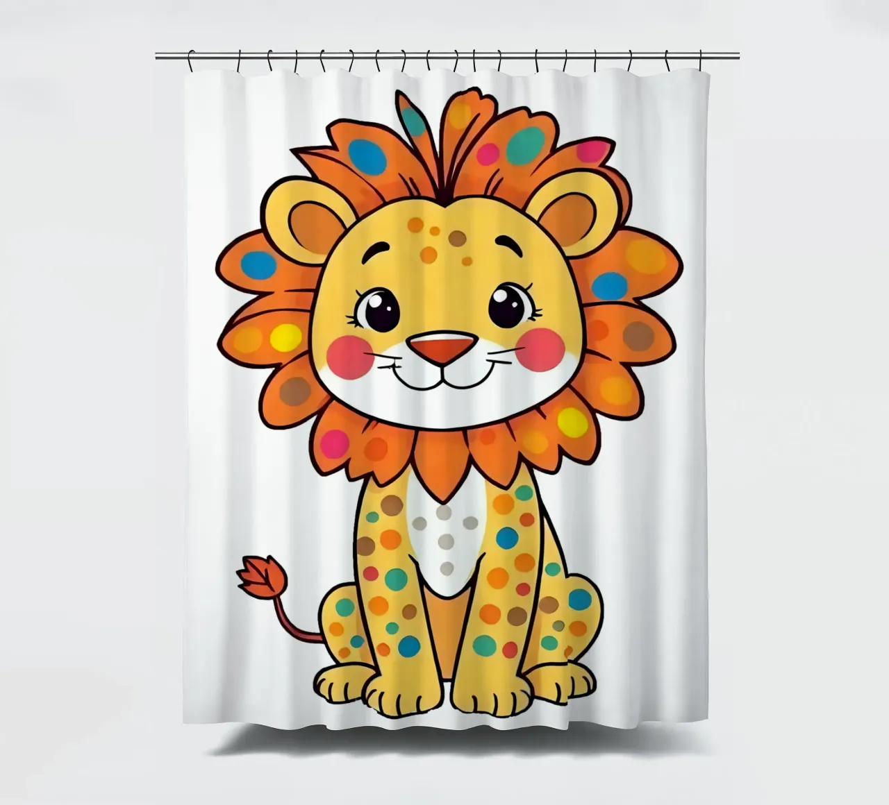 Leone_1a tenda da doccia da Tierisch bunt by LK