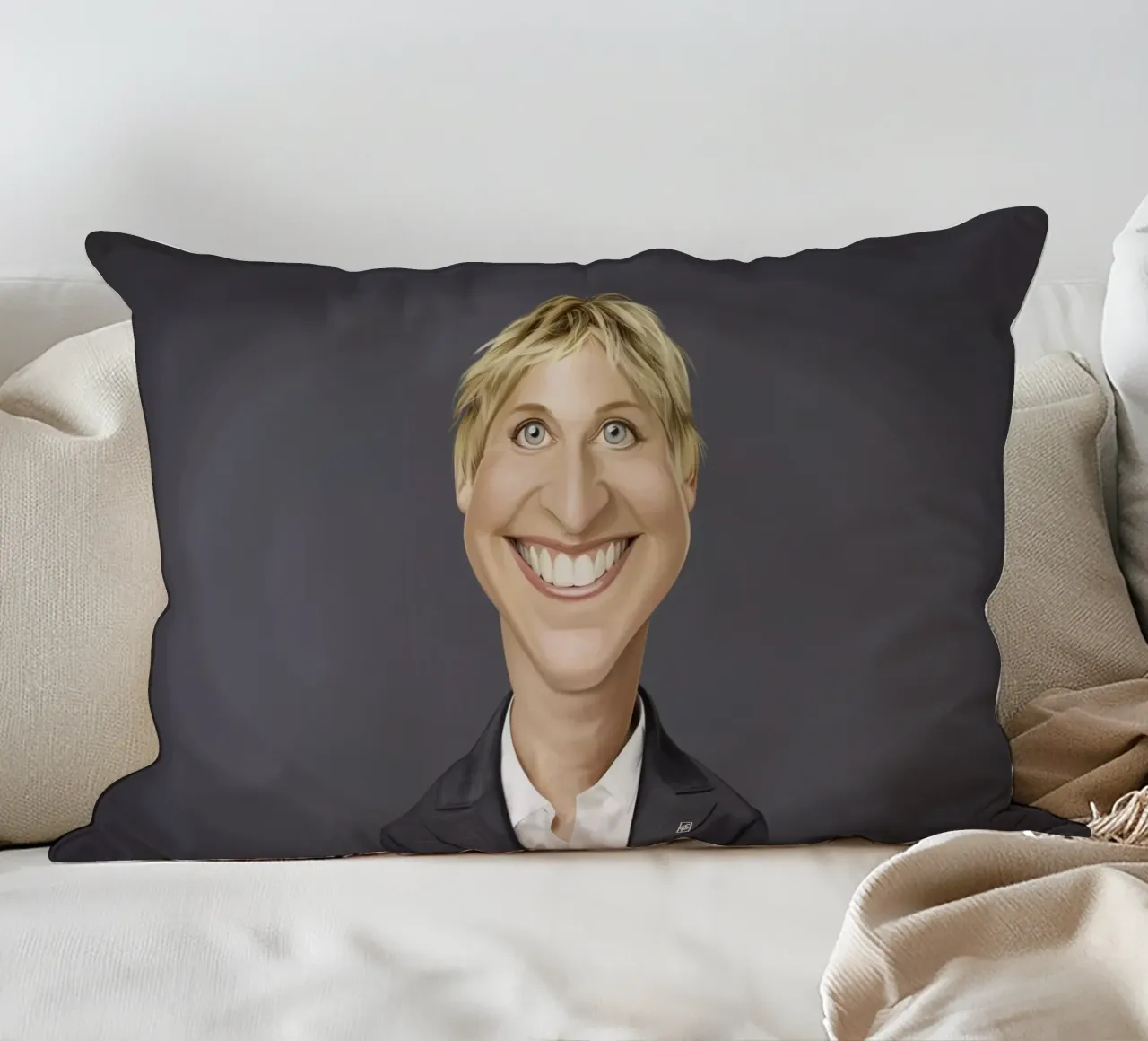 Ellen Degeneres cuscino da Rob Art | Illustration