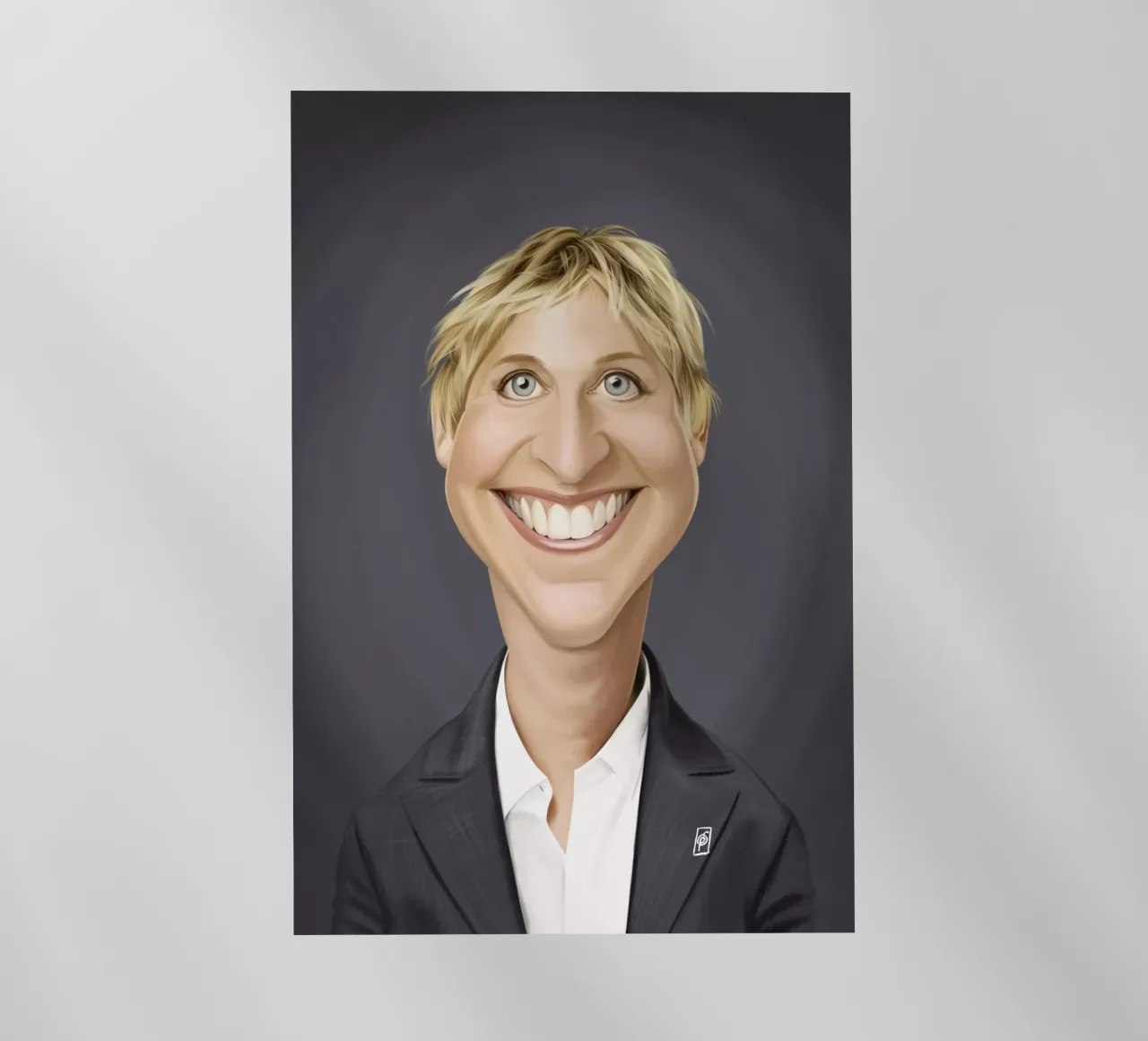Ellen Degeneres pellicola backlit da Rob Art | Illustration