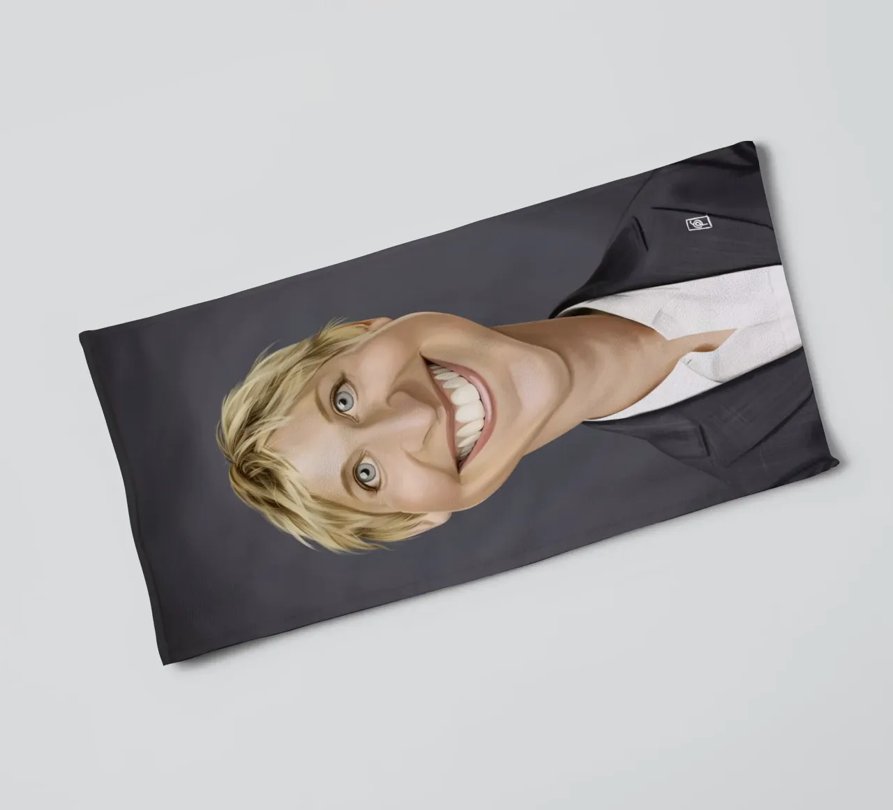 Ellen Degeneres asciugamano da bagno da Rob Art | Illustration
