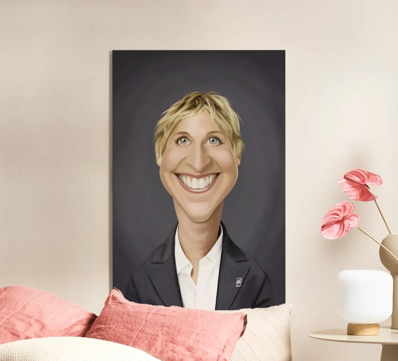 Ellen Degeneres plexiglass da Rob Art | Illustration