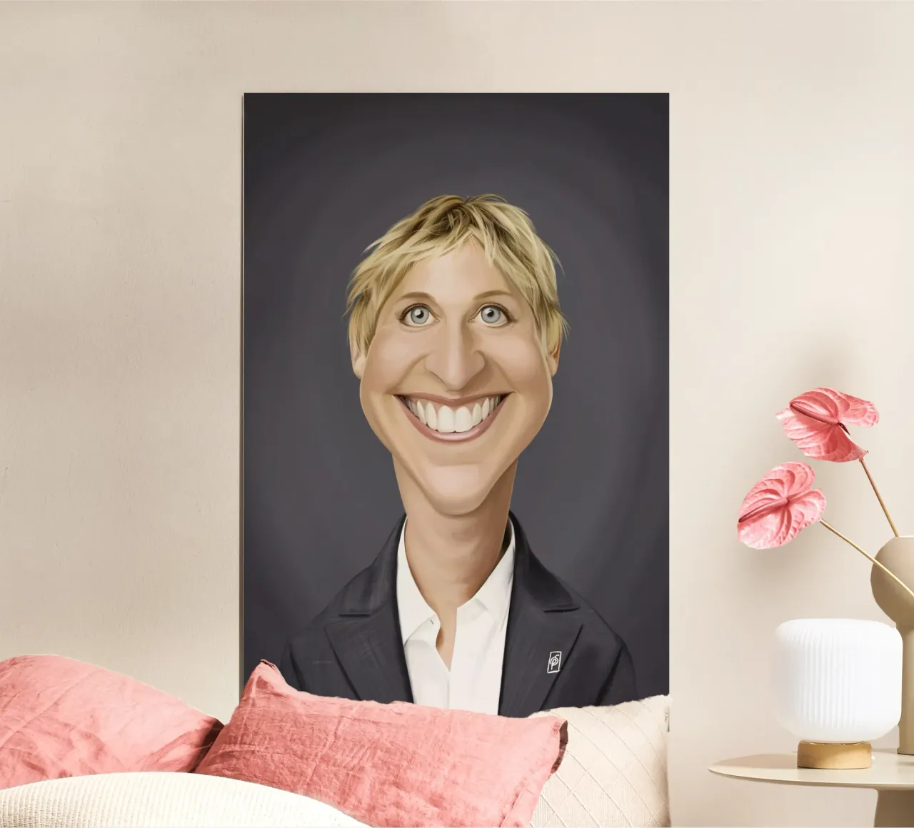 Ellen Degeneres carta hahnemühle da Rob Art | Illustration