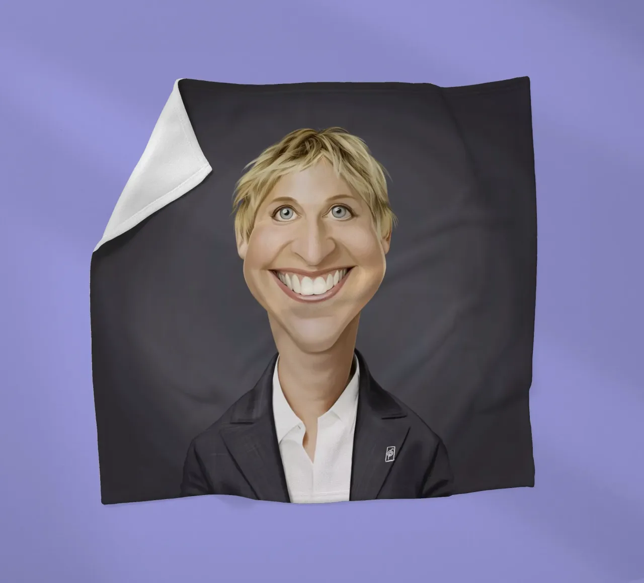 Ellen Degeneres coperta in pile da Rob Art | Illustration