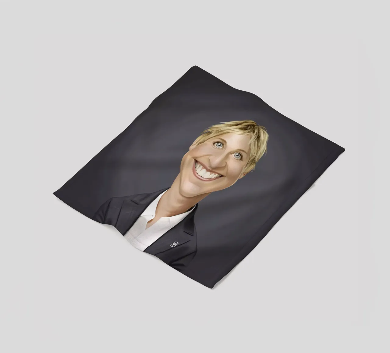 Ellen Degeneres coperta in pile da Rob Art | Illustration