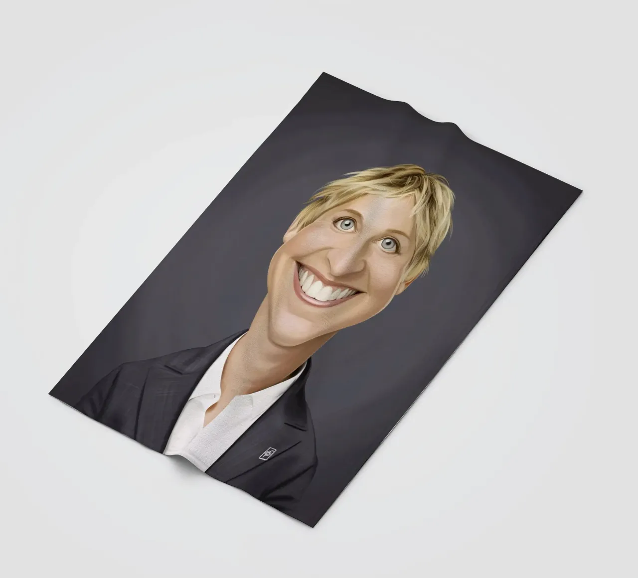 Ellen Degeneres coperta in pile da Rob Art | Illustration