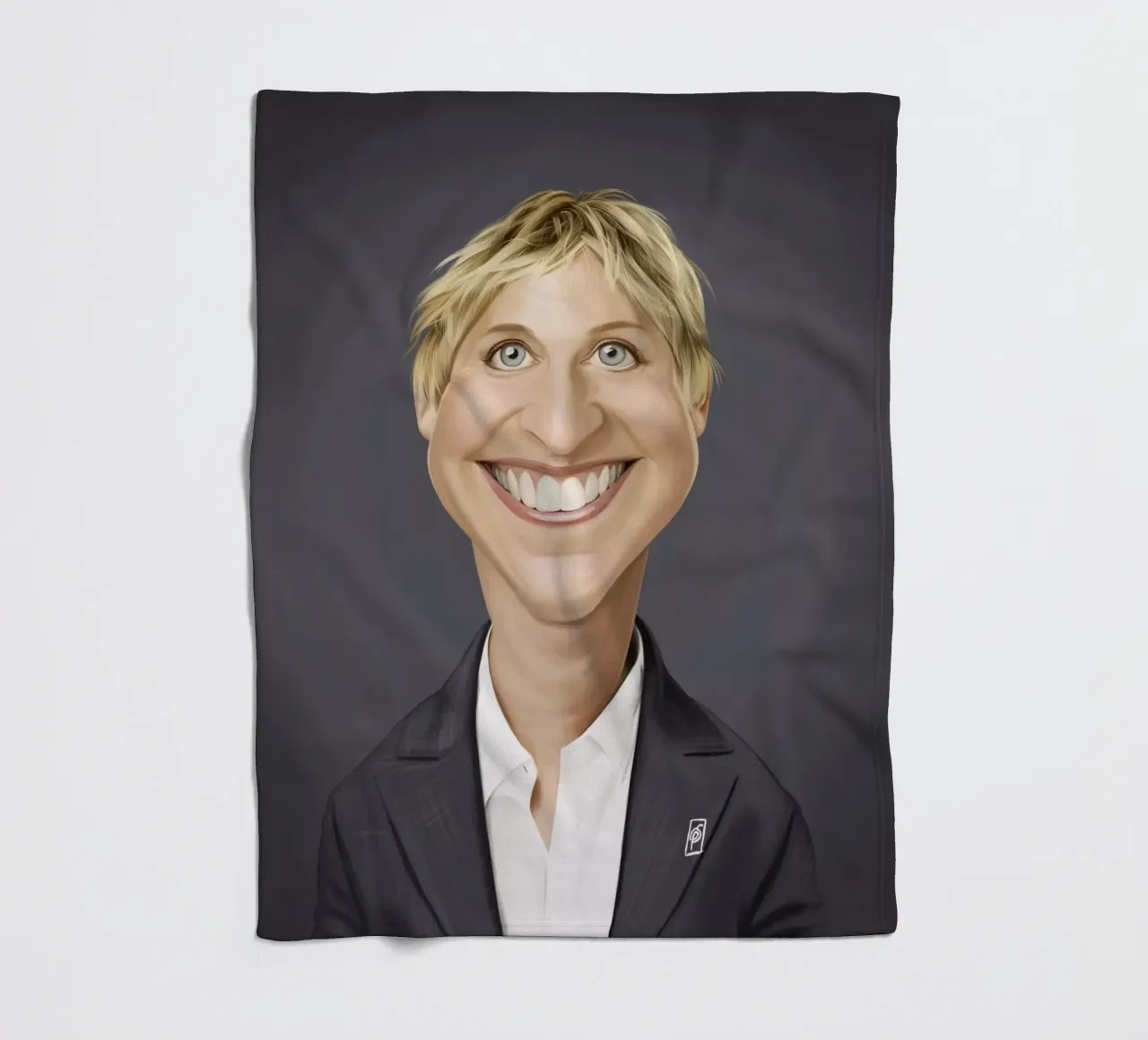 Ellen Degeneres coperta in pile da Rob Art | Illustration