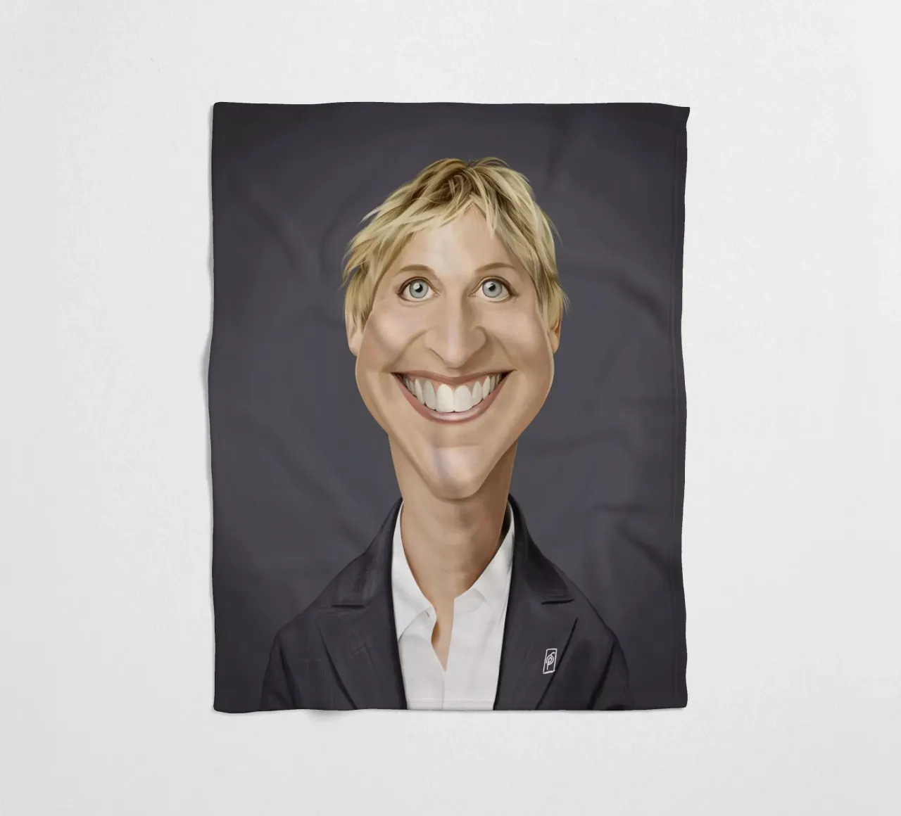 Ellen Degeneres coperta in pile da Rob Art | Illustration