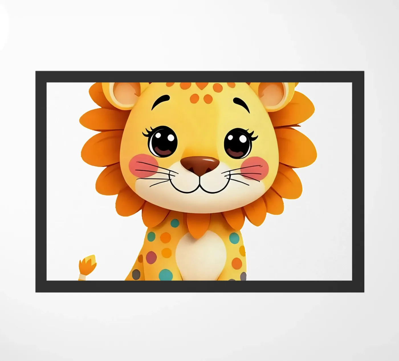 Lion_2a doormat by Tierisch bunt by LK