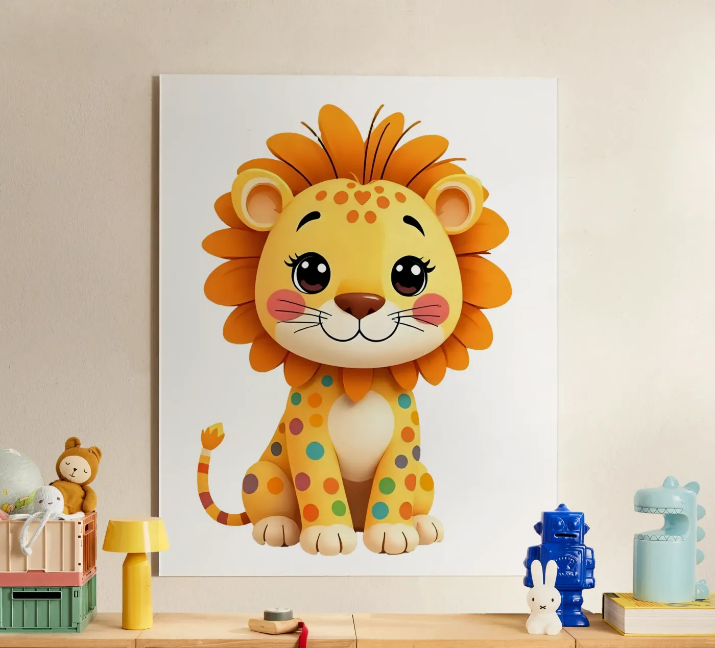 Lion_2a plexiglas de Tierisch bunt by LK