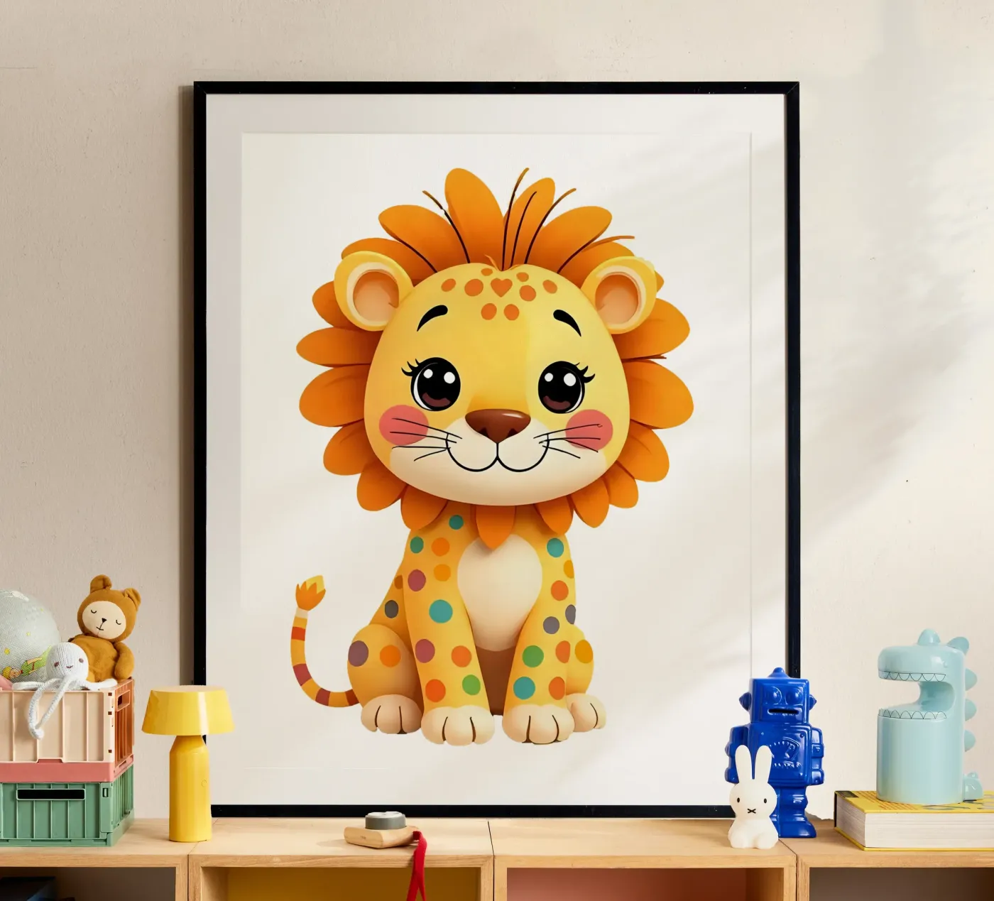 Lion_2a poster by Tierisch bunt by LK