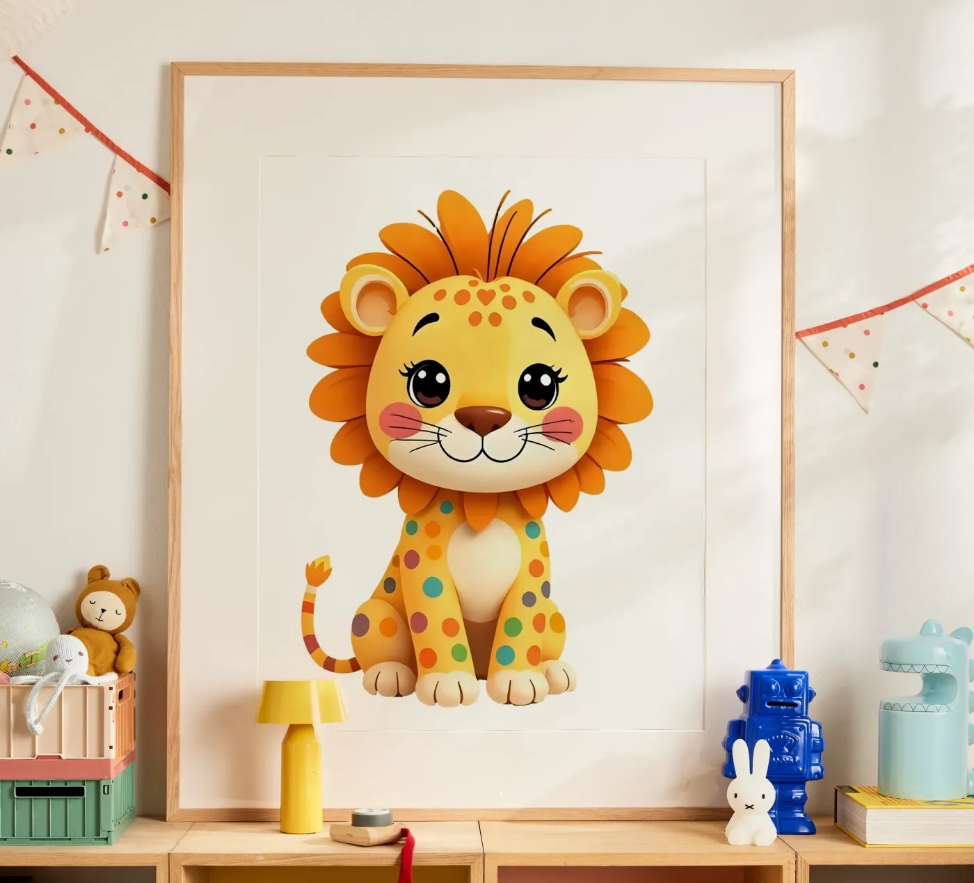 Lion_2a poster by Tierisch bunt by LK