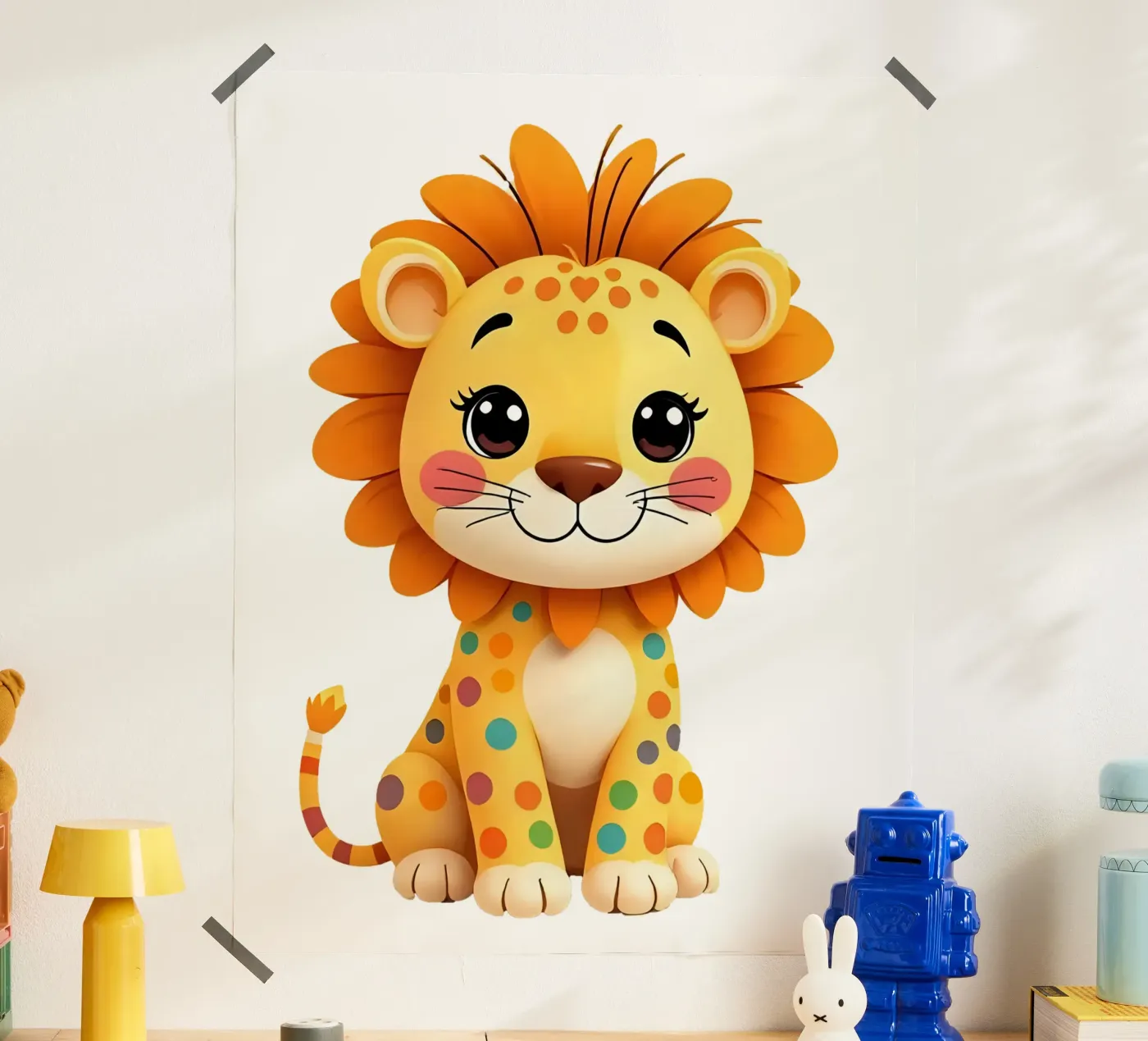 Lion_2a poster by Tierisch bunt by LK