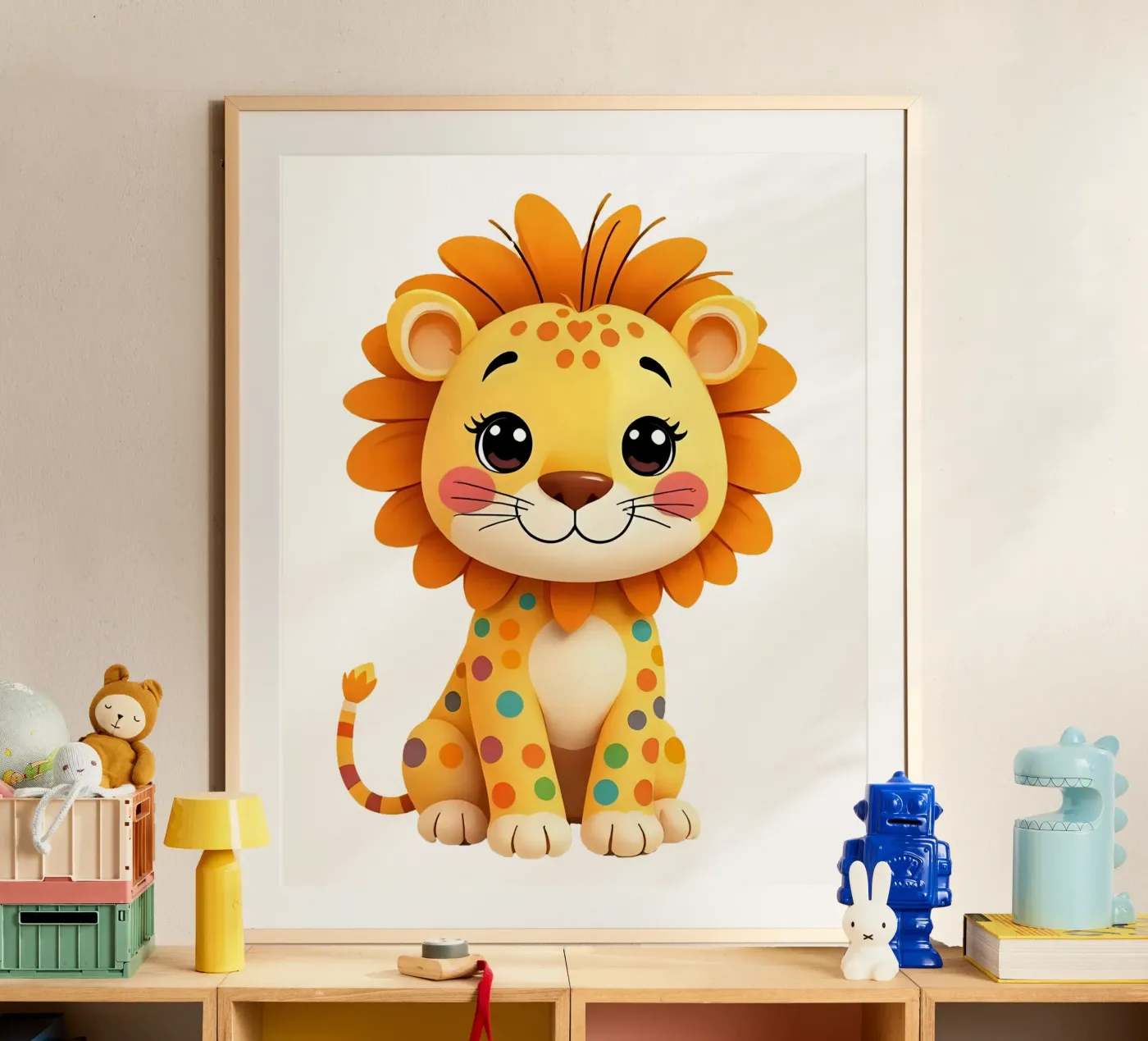 Lion_2a poster by Tierisch bunt by LK