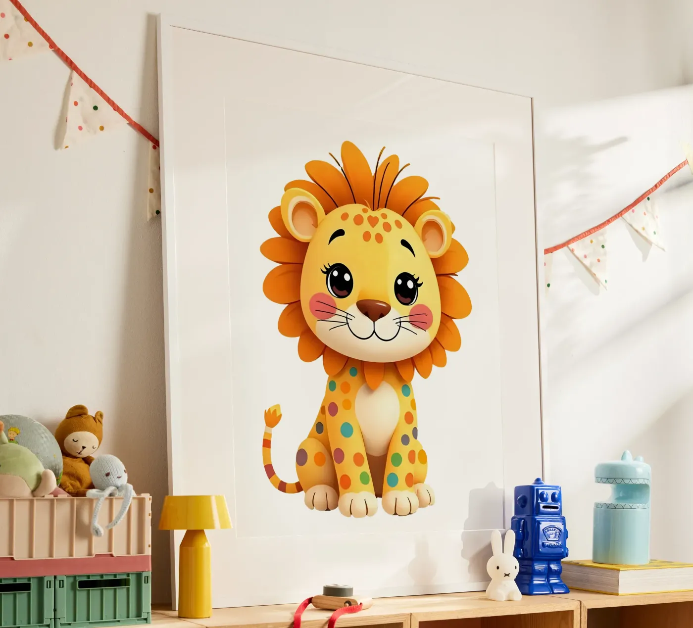 Lion_2a poster by Tierisch bunt by LK