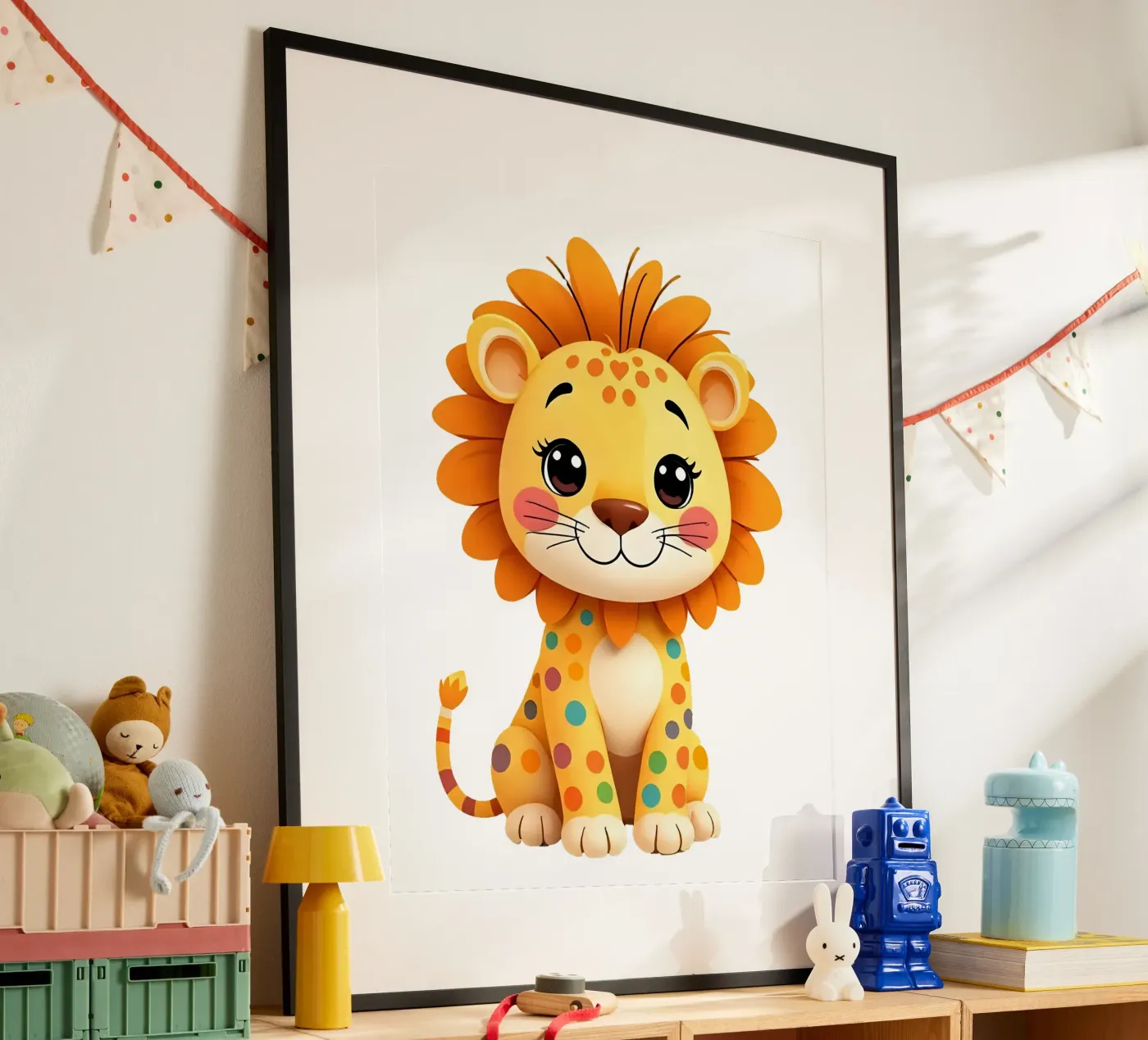 Lion_2a poster by Tierisch bunt by LK