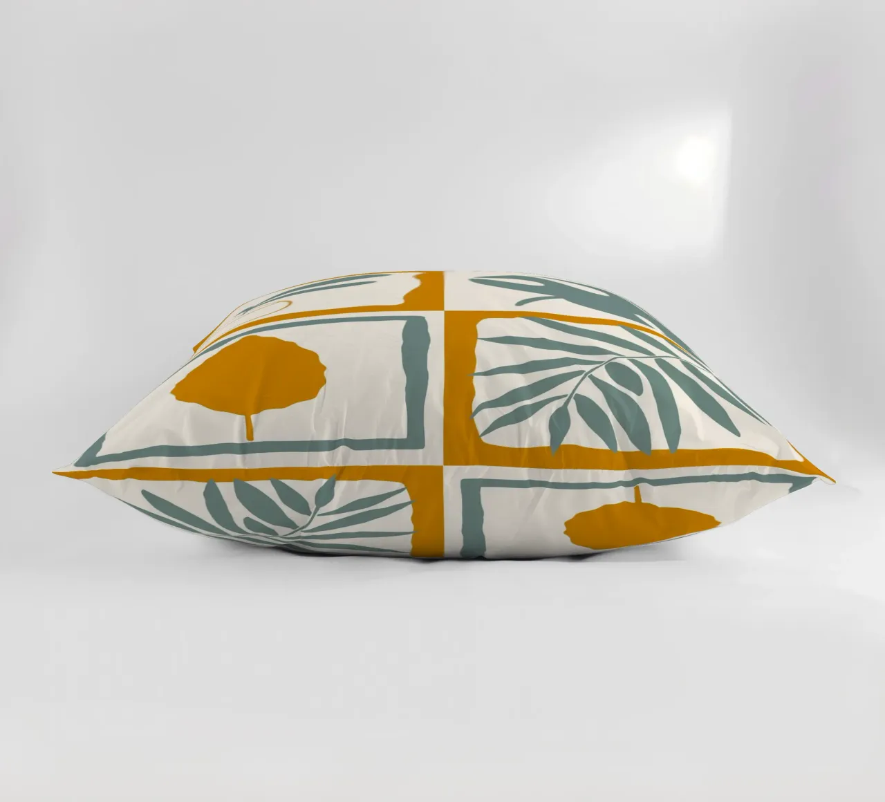 Quadrati a foglia retrò cuscino da nicigabrieldesigns
