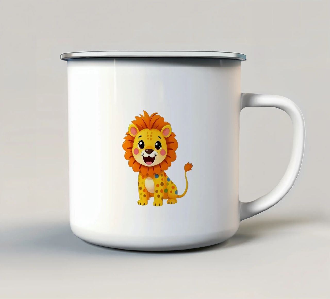 Leone_3a tazza in smalto da Tierisch bunt by LK