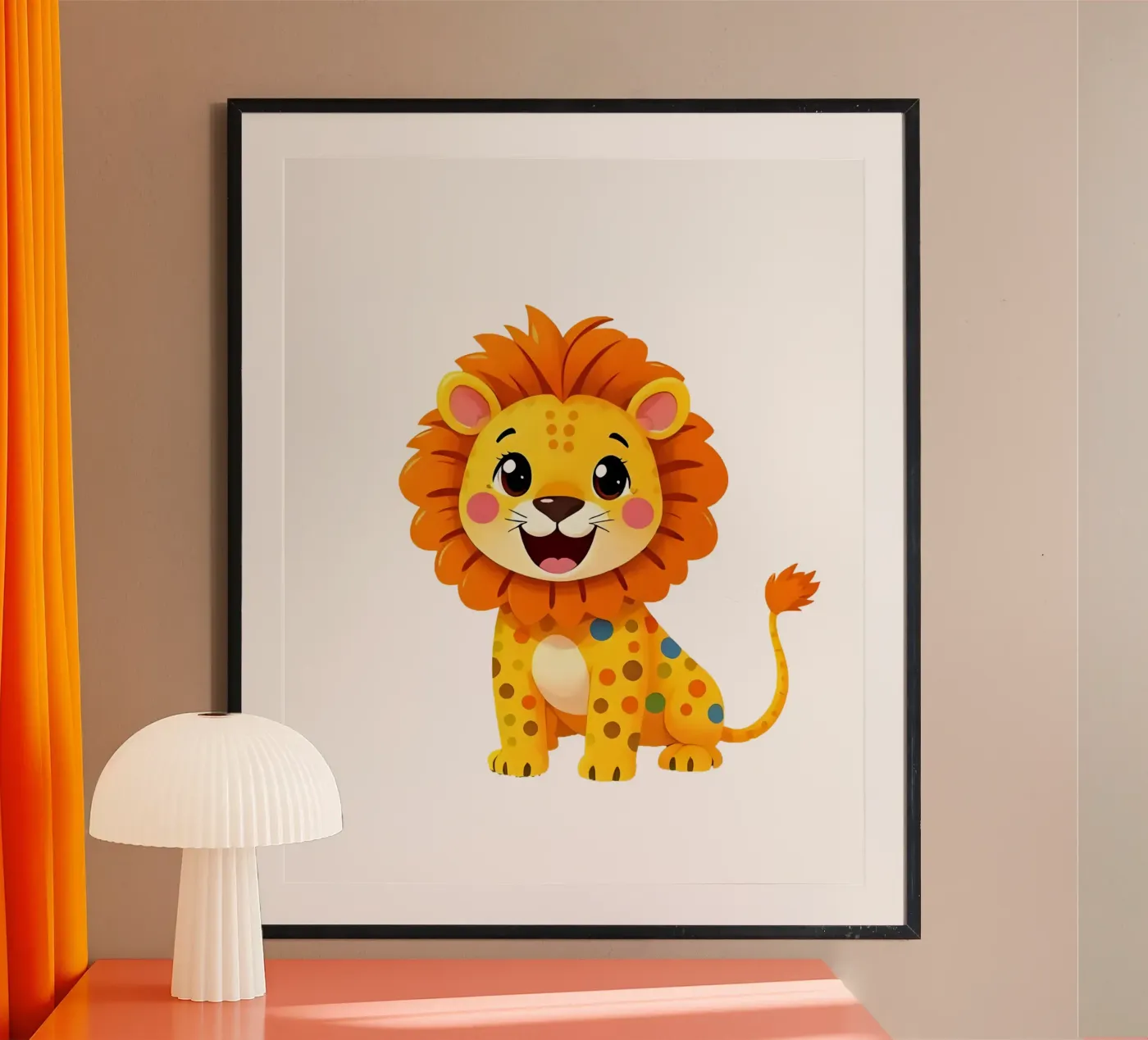 Lion_3a poster by Tierisch bunt by LK