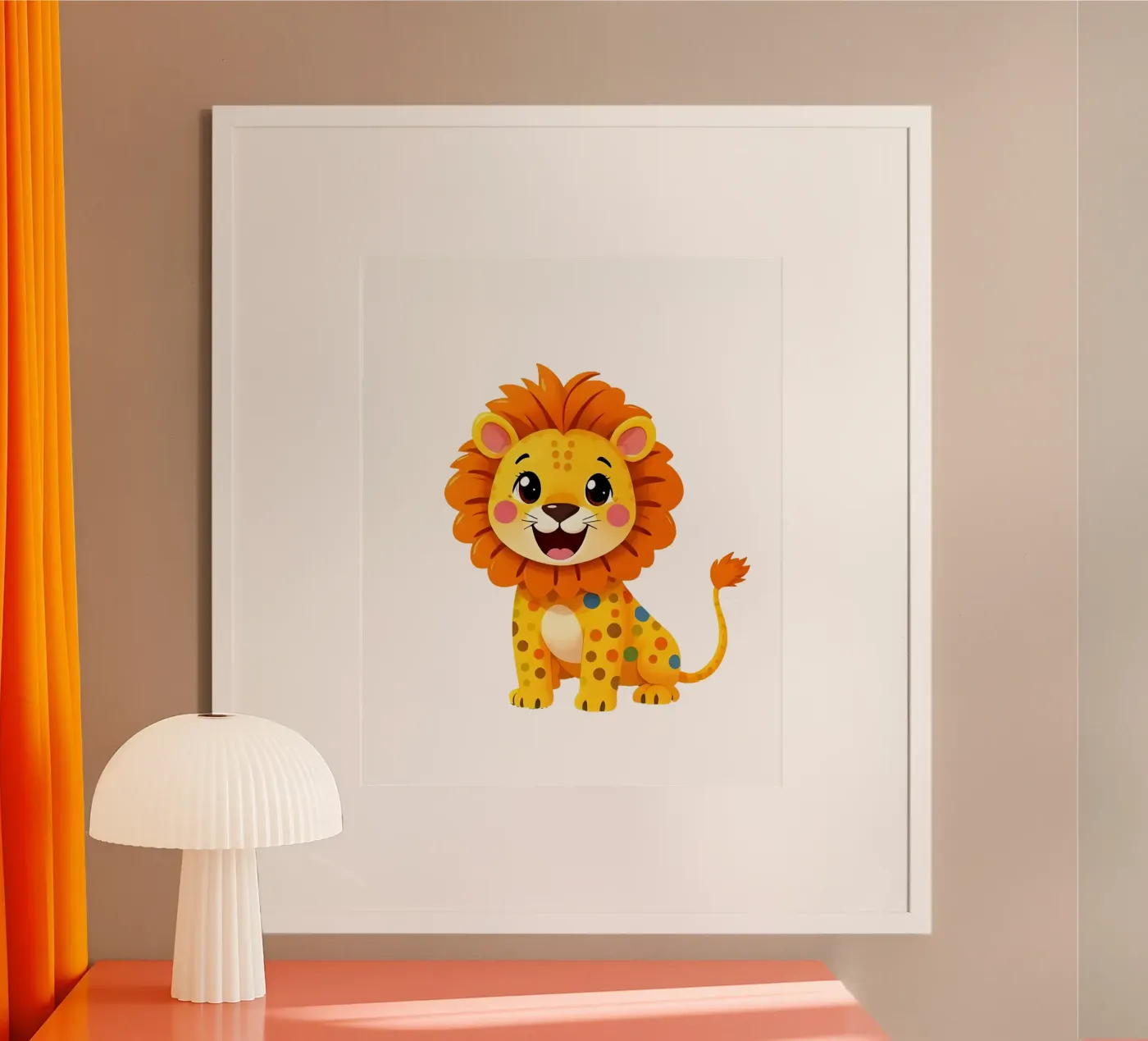 Lion_3a poster by Tierisch bunt by LK