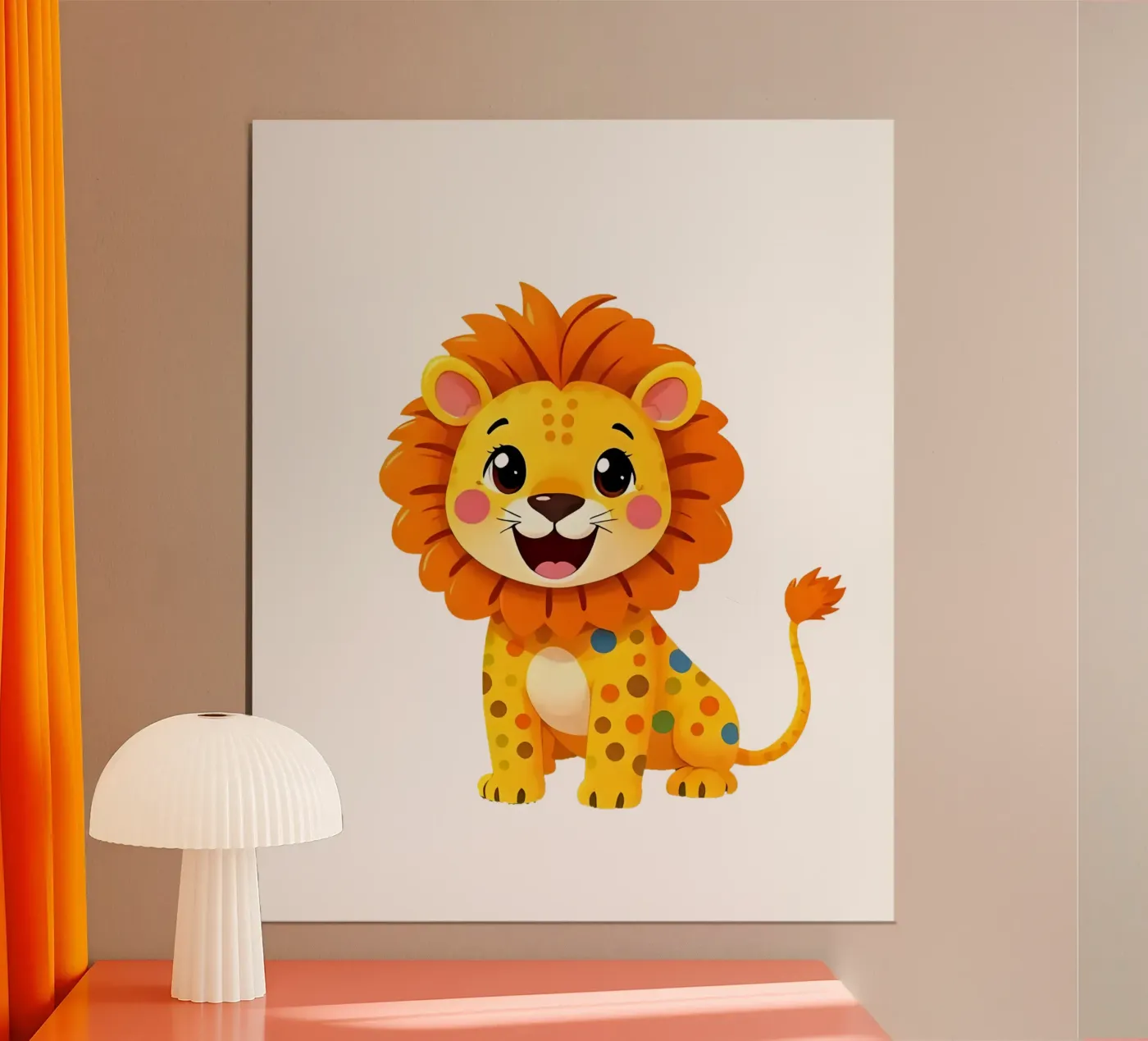 Lion_3a poster by Tierisch bunt by LK