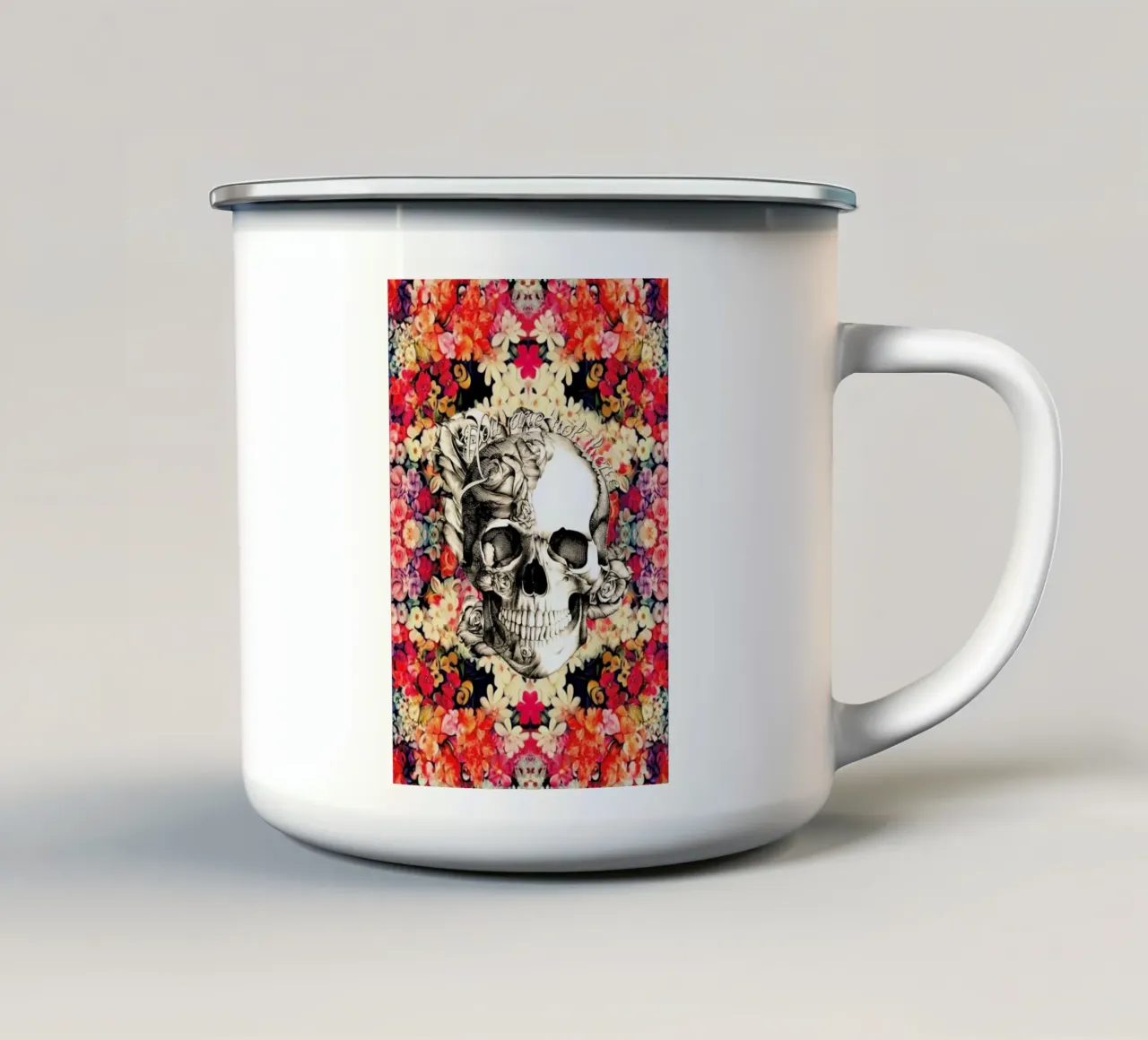 You are Not Here taza de esmalte de Kristy Patterson