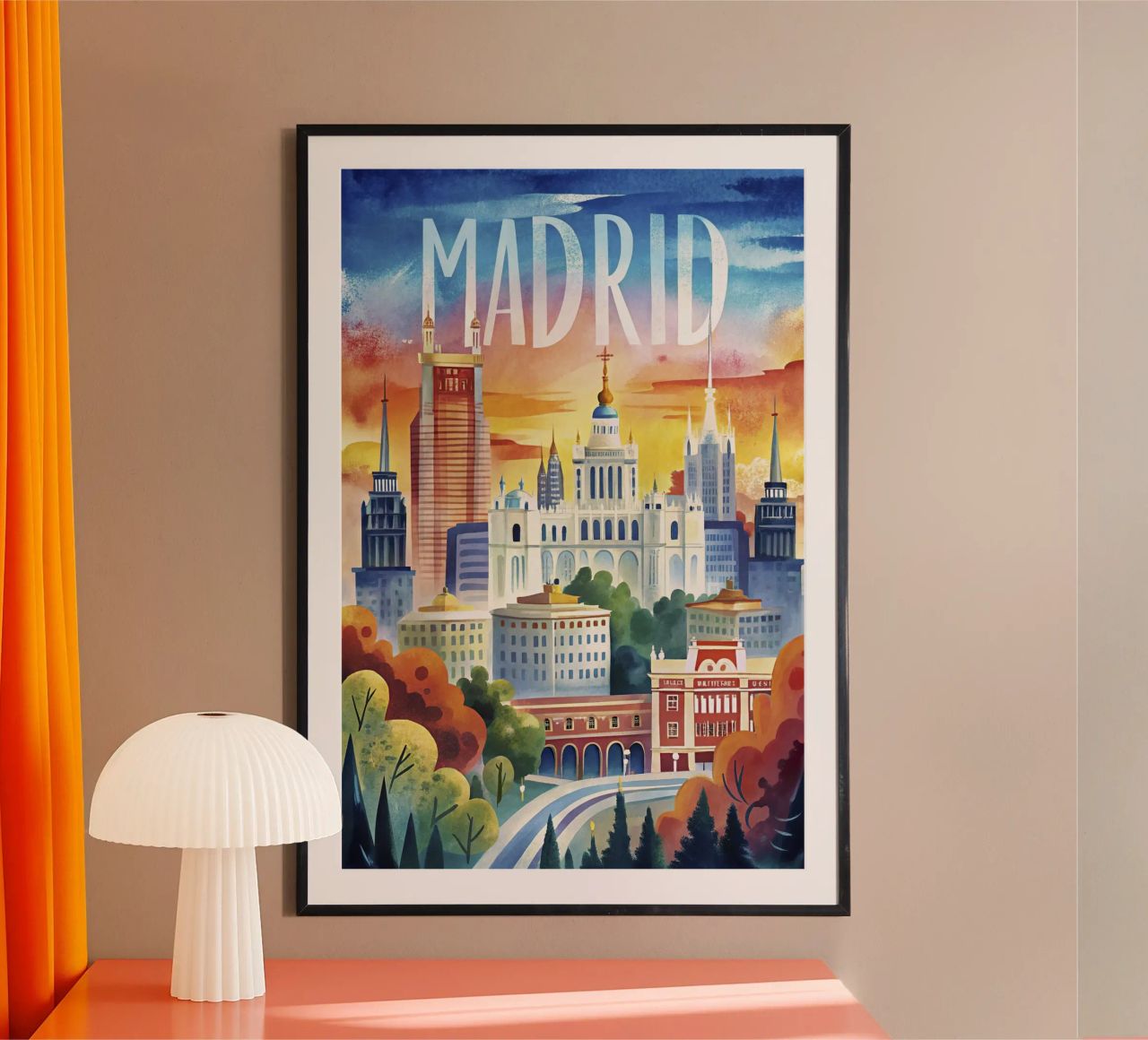 Vintage poster of Madrid poster by ARTVI-SHOP