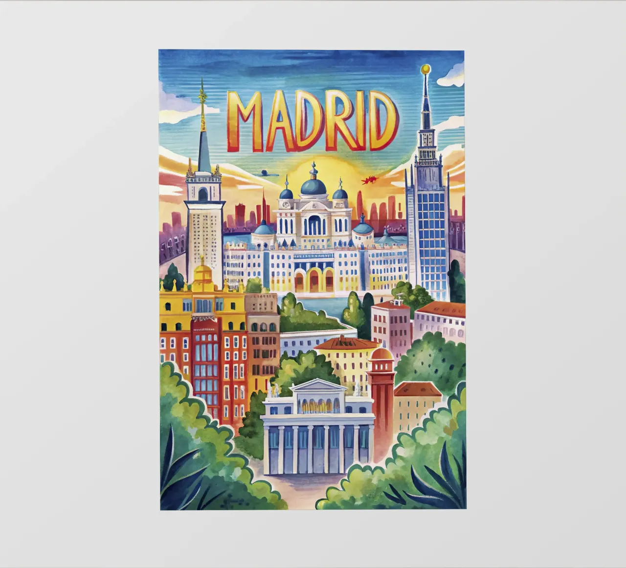 Poster d'epoca di Madrid pellicola backlit da 🎁 ARTVI-SHOP