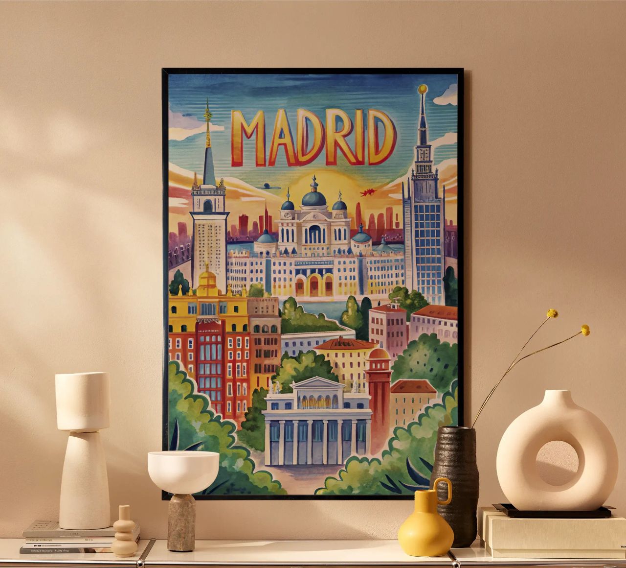 Vintage poster of Madrid poster by ARTVI-SHOP