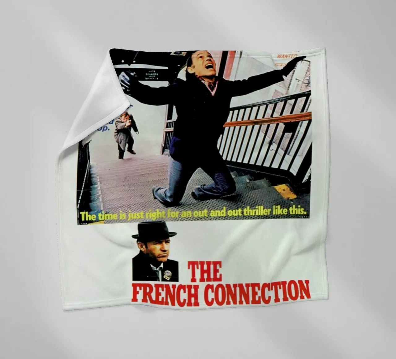 ‘The French Connection’ Retro Movie Poster coperta in pile da Gallery Print and Art Limited