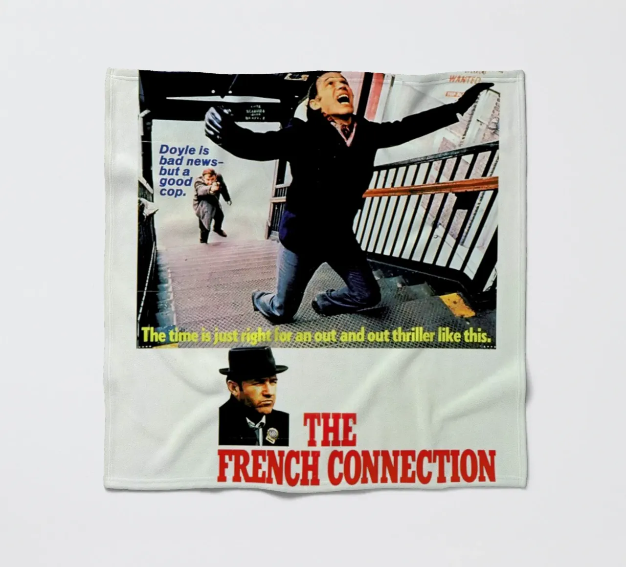 ‘The French Connection’ Retro Movie Poster coperta in pile da Gallery Print and Art Limited