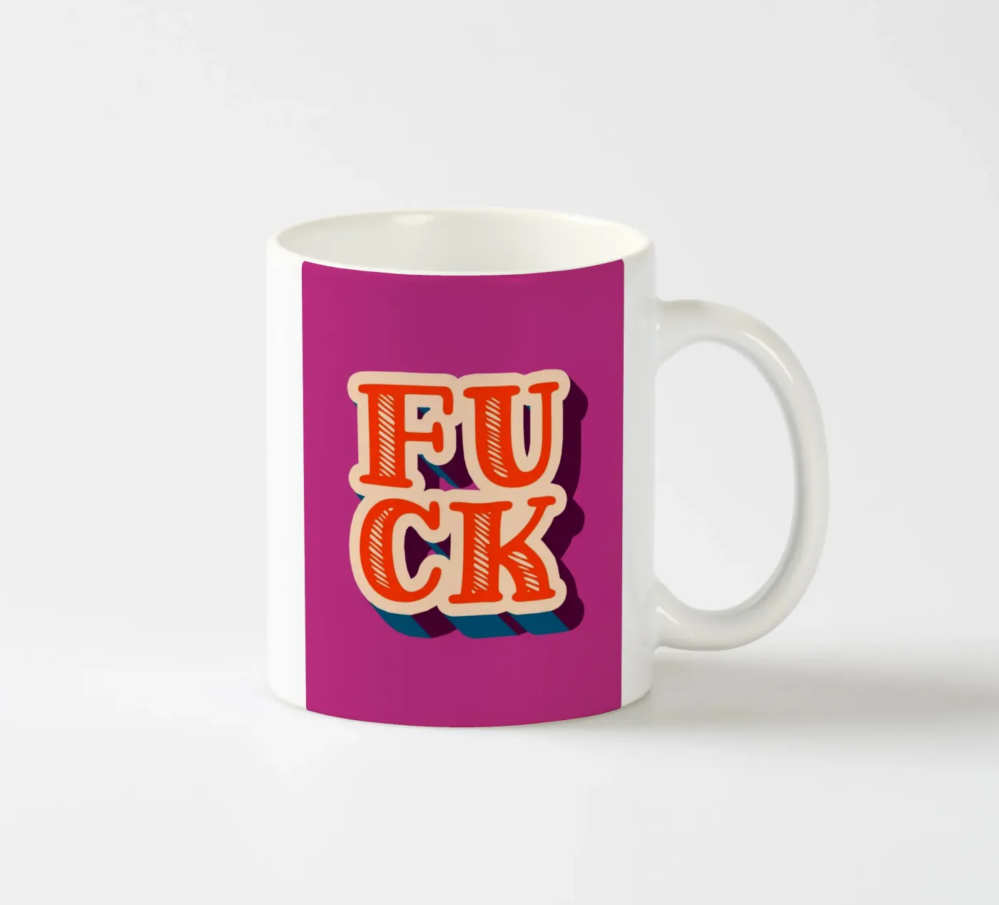 f**k! ceramic mug by pixelflow
