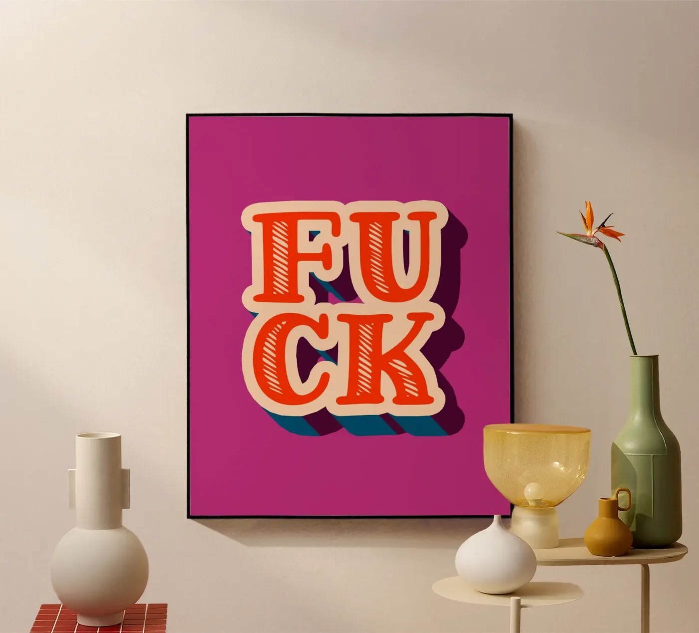 f**k! plexiglas de pixelflow