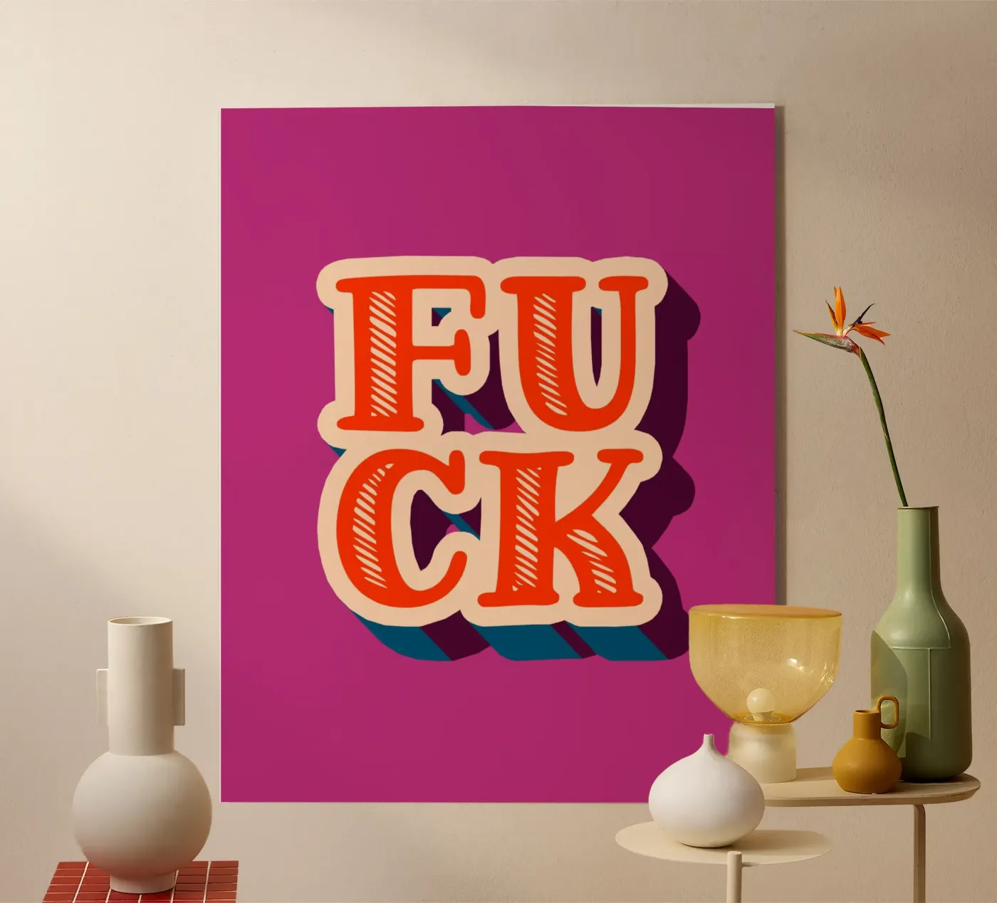 f**k! Acryl-Glas von pixelflow
